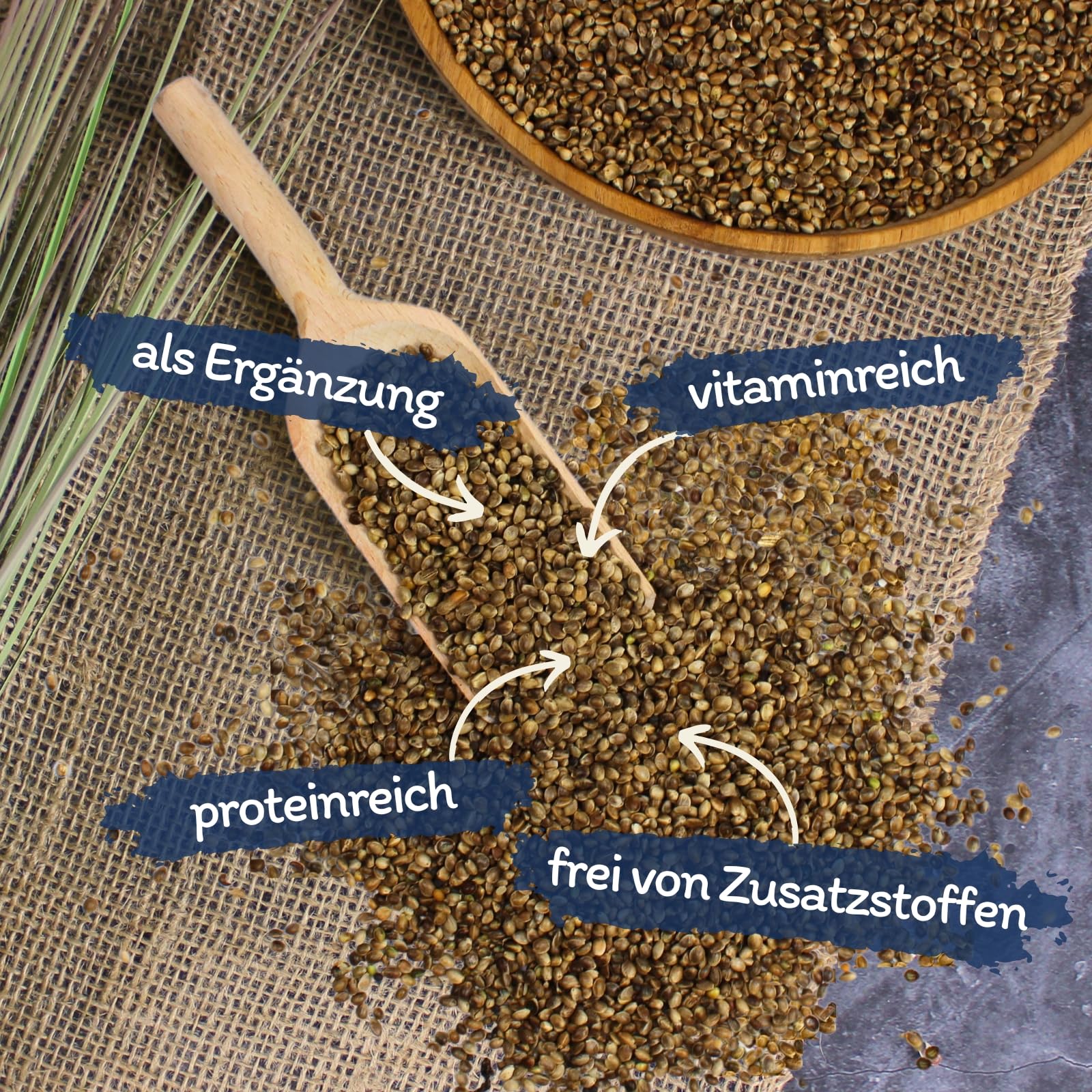 Lyra Pet® 20 kg Hanfsamen - Futter für Wildvögel, Pferde & Nager | Reich an Proteinen & Omega-3-Fettsäuren - Ballaststoffreich & Nährstoffreich - Ganzjähriges Vogelfutter - Ideal als Ergänzung