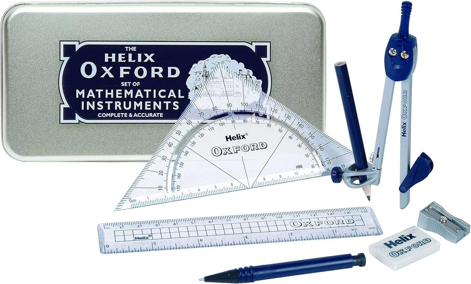 Maped Helix Oxford Advanced Math Set with Technical Compass and Folding
