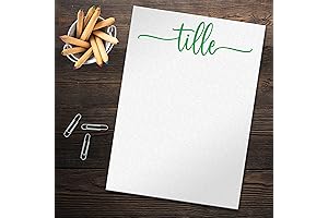 Personalized Notepad with Modern Handwritten Script Font