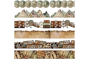 Containlol 118 Ft World Map Ribbon Bulletin Border