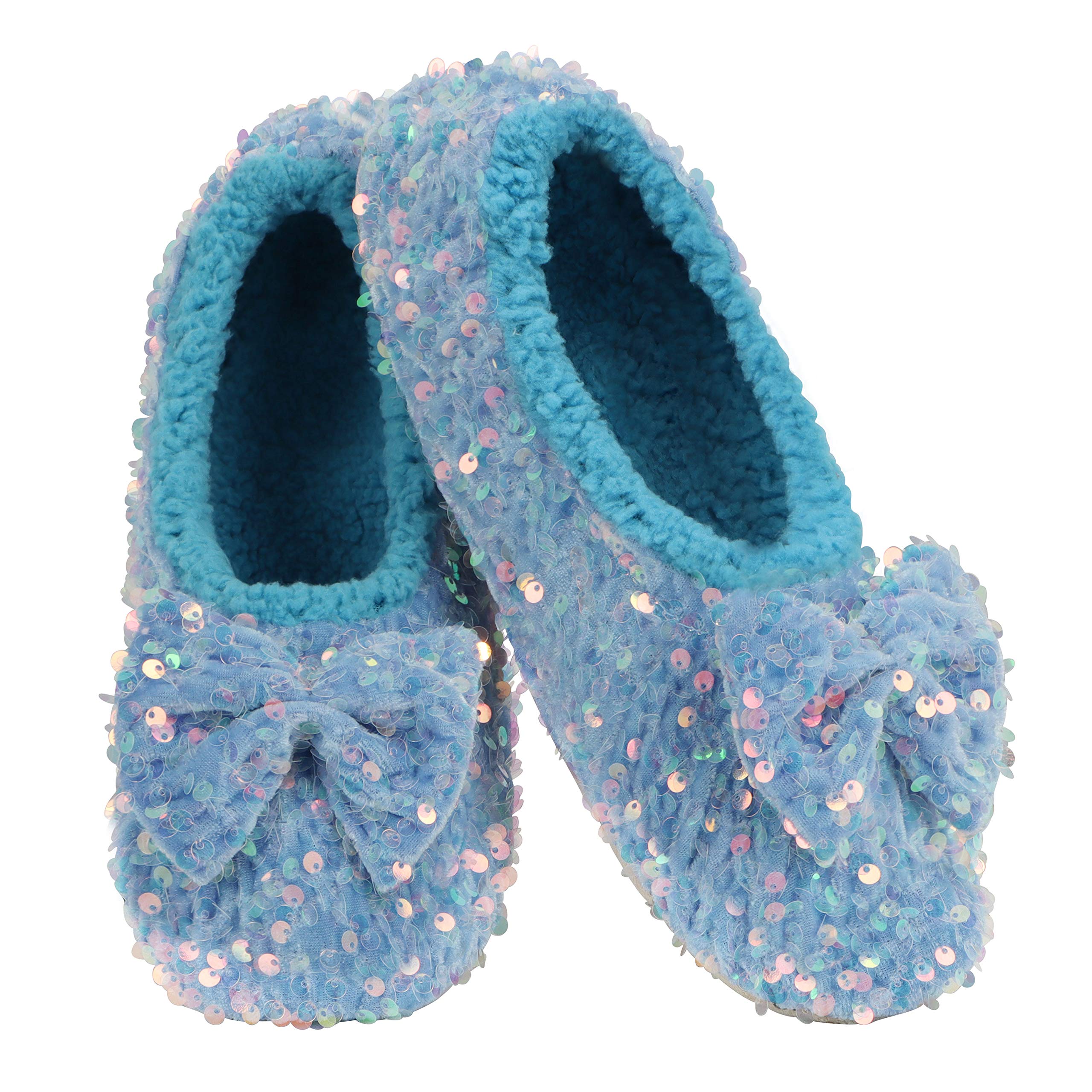 Snoozies Womens Glamour Bling Ballerina