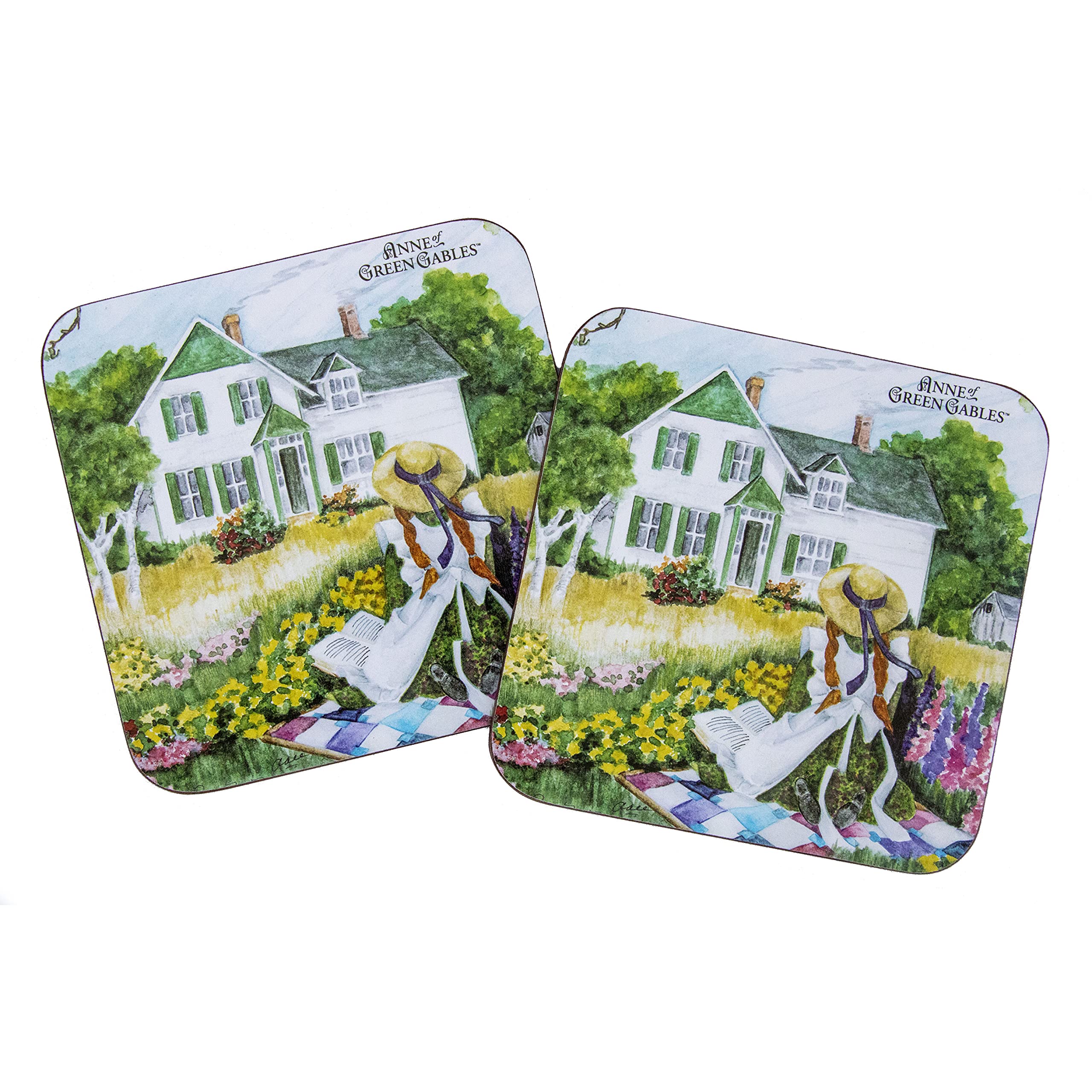Anne of Green Gables - Anne on the Quilt Cork Trivets (2)