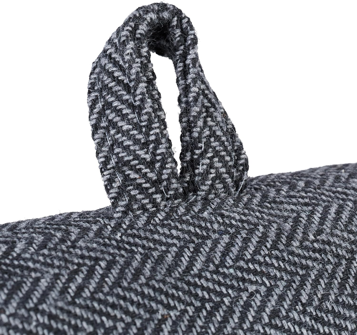 2 x Draught Excluder Wind Stopper for Doors and Windows, Soft Door Roll, Sand Filling, Kälteschutz, 76 cm, Star, Grey