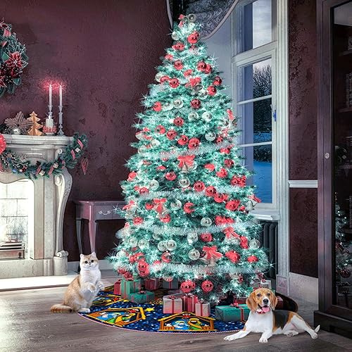 Miniatura 7 de Falda de árbol de Navidad, belén, escena estable, decoración de falda de árbol de Navidad, tapete para fiesta de Navidad, 36