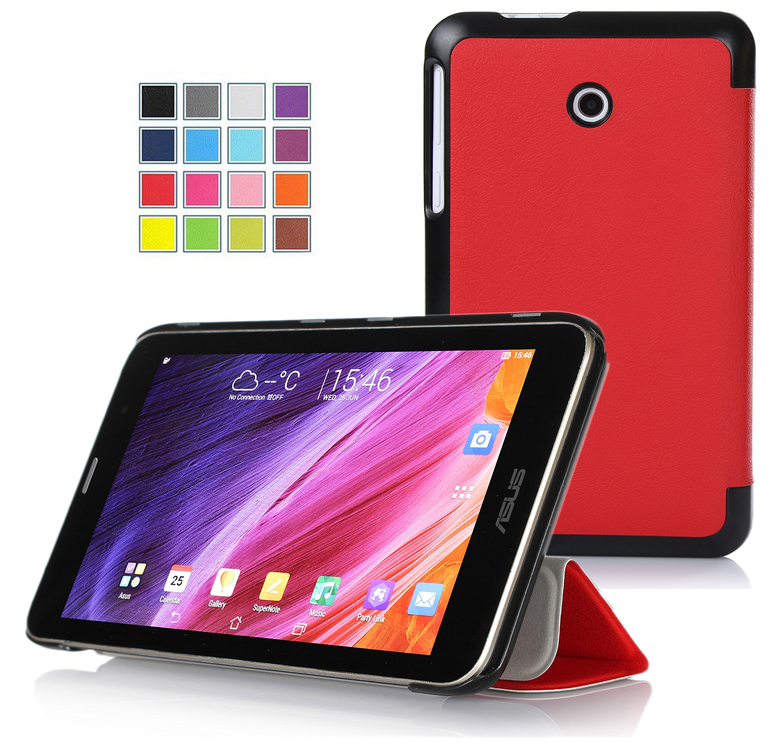 VSTN ASUS MeMO Pad 7 ME170CX / ASUS MeMO Pad 7 ME170C/ ASUS Fonepad 7 FE170CG ultra-thin Smart Cover Case, Only fit ASUS MeMO Pad 7 ME170CX / ASUS MeMO Pad 7 ME170C/ ASUS Fonepad 7 FE170CG tablet (Red)