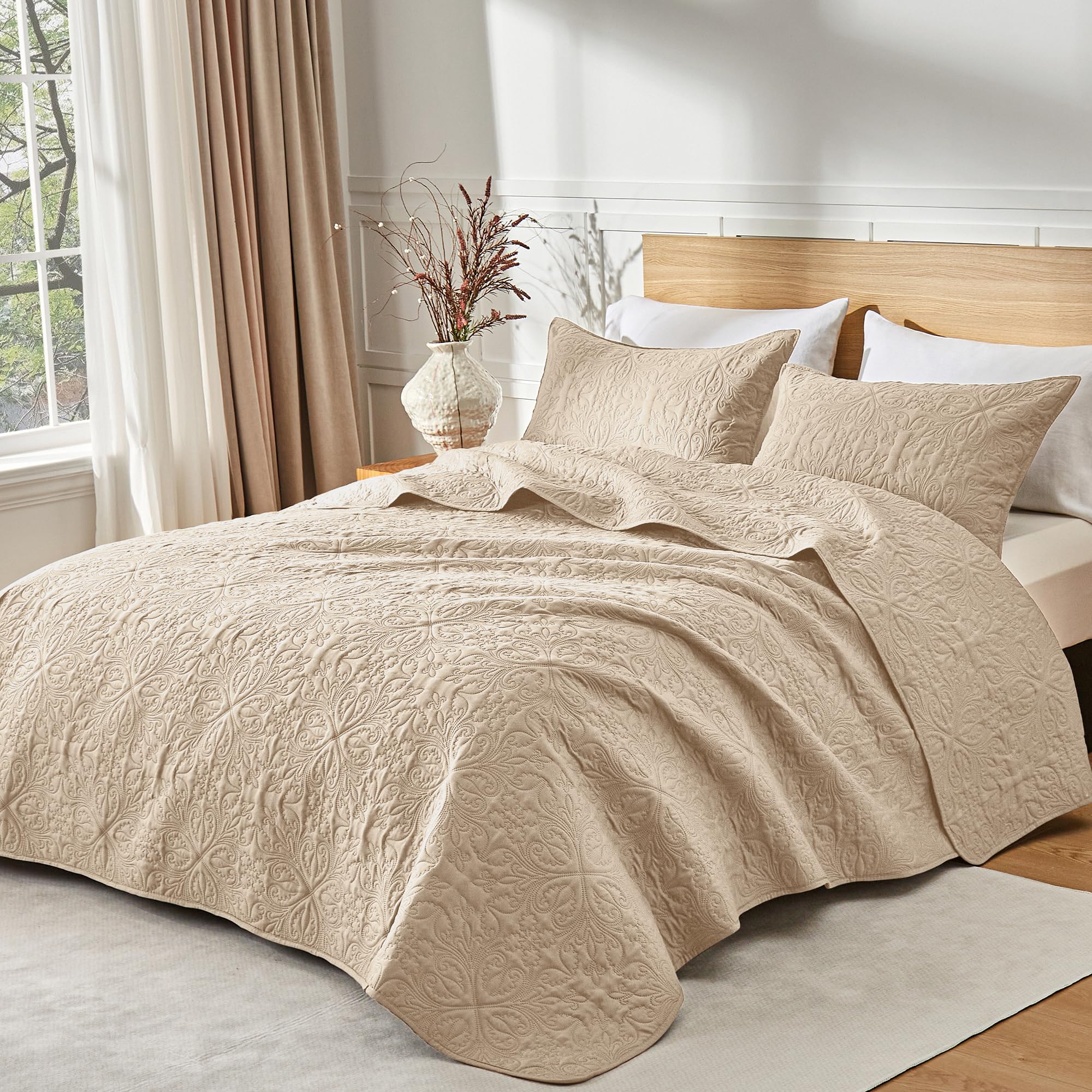 akkialla Set di biancheria da letto per letto queen size, con motivo a