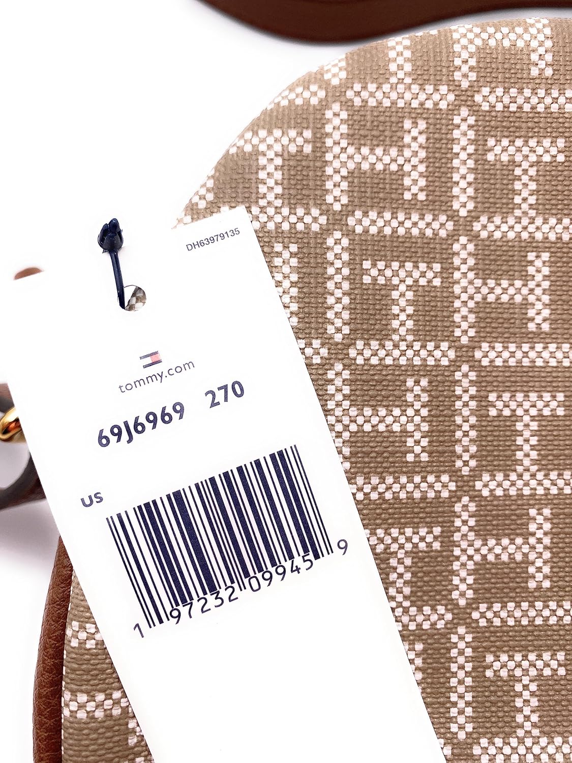 Tommy Hilfiger Brown Women's Crossbody Shoulder Bag - 25 x 20 x 5 cm - TH Logo Metal - Women's Handbag - Image 6