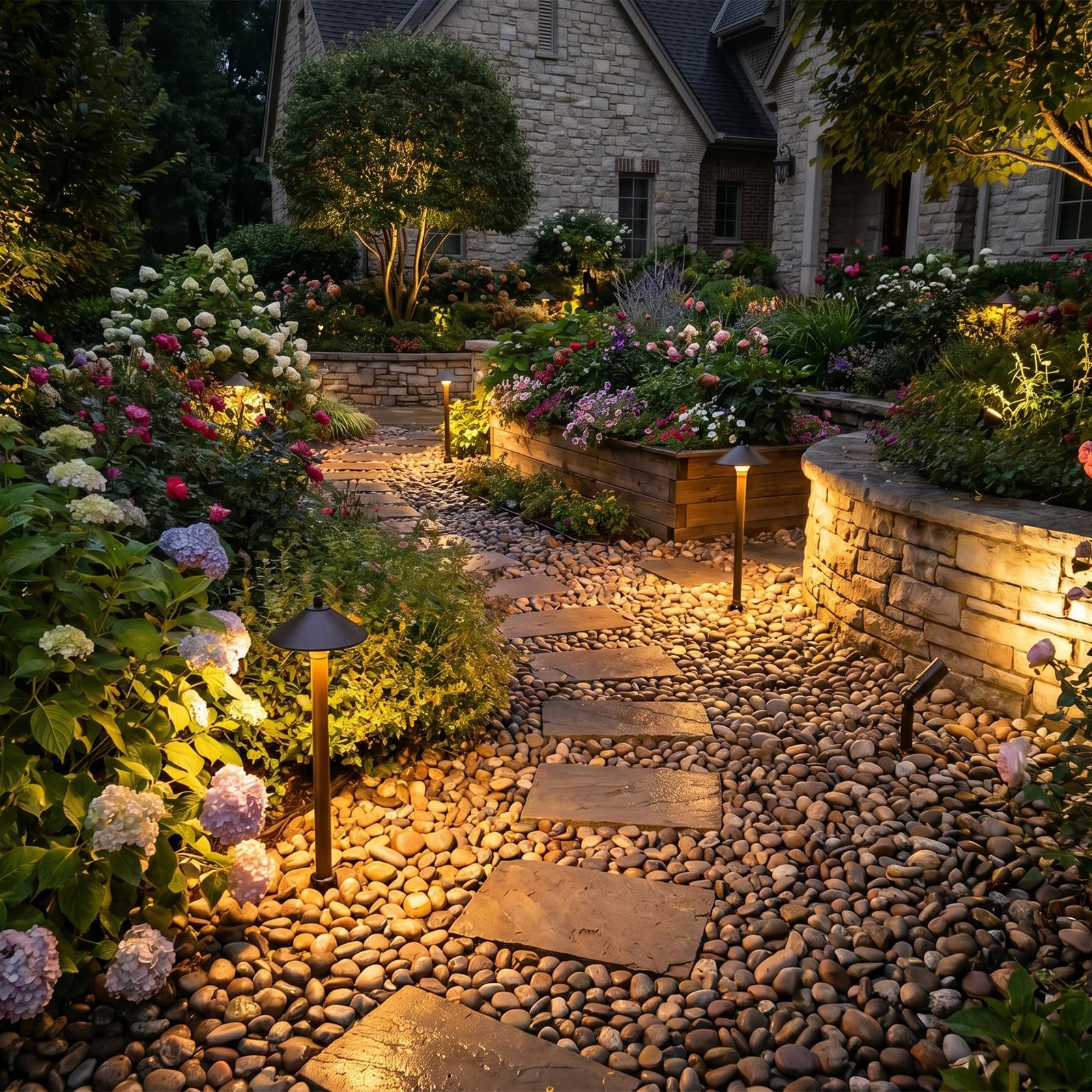 Malibu Low Voltage Landscape Lights Kit Outdoor Pathway Lighting