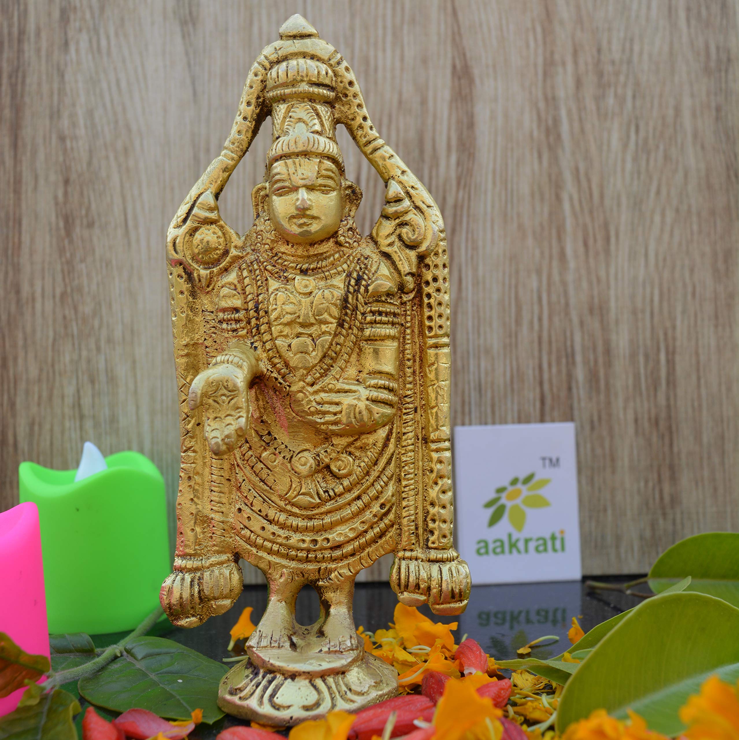 Buy 5" Brass Balaji Venkatesh Tirupati Statue Murti Idol Pooja Idols