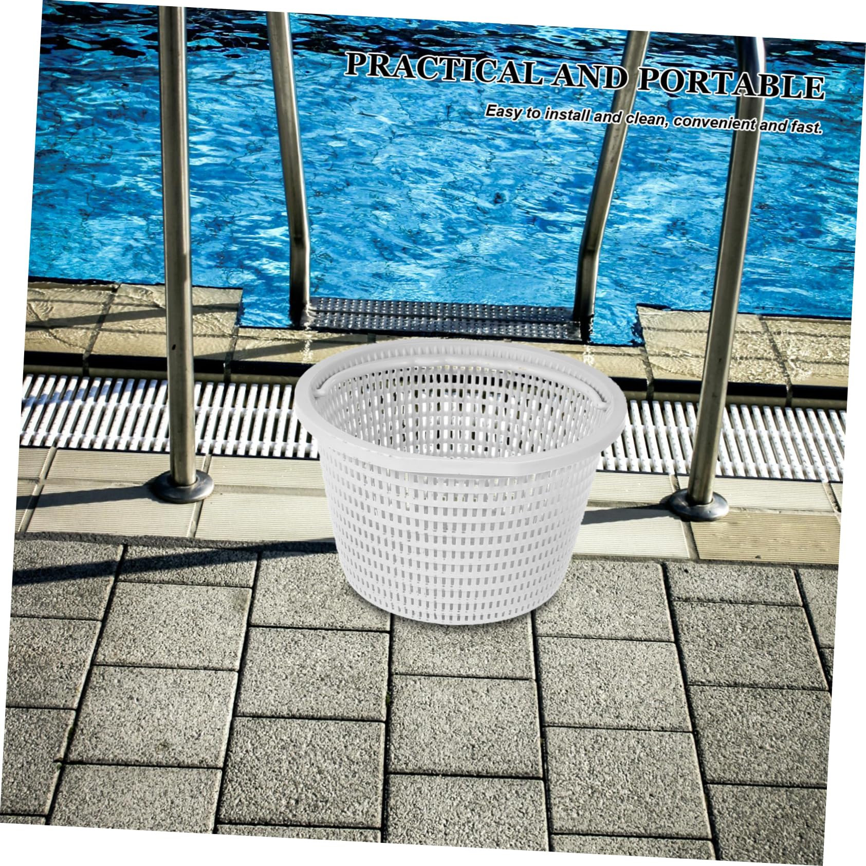 2piezas Filtro De para Piscina Cesta De Skimmer Compatible Gran Capacidad Reutilizable y De Limpiar para Mantener Piscina Limpia y Ordenada