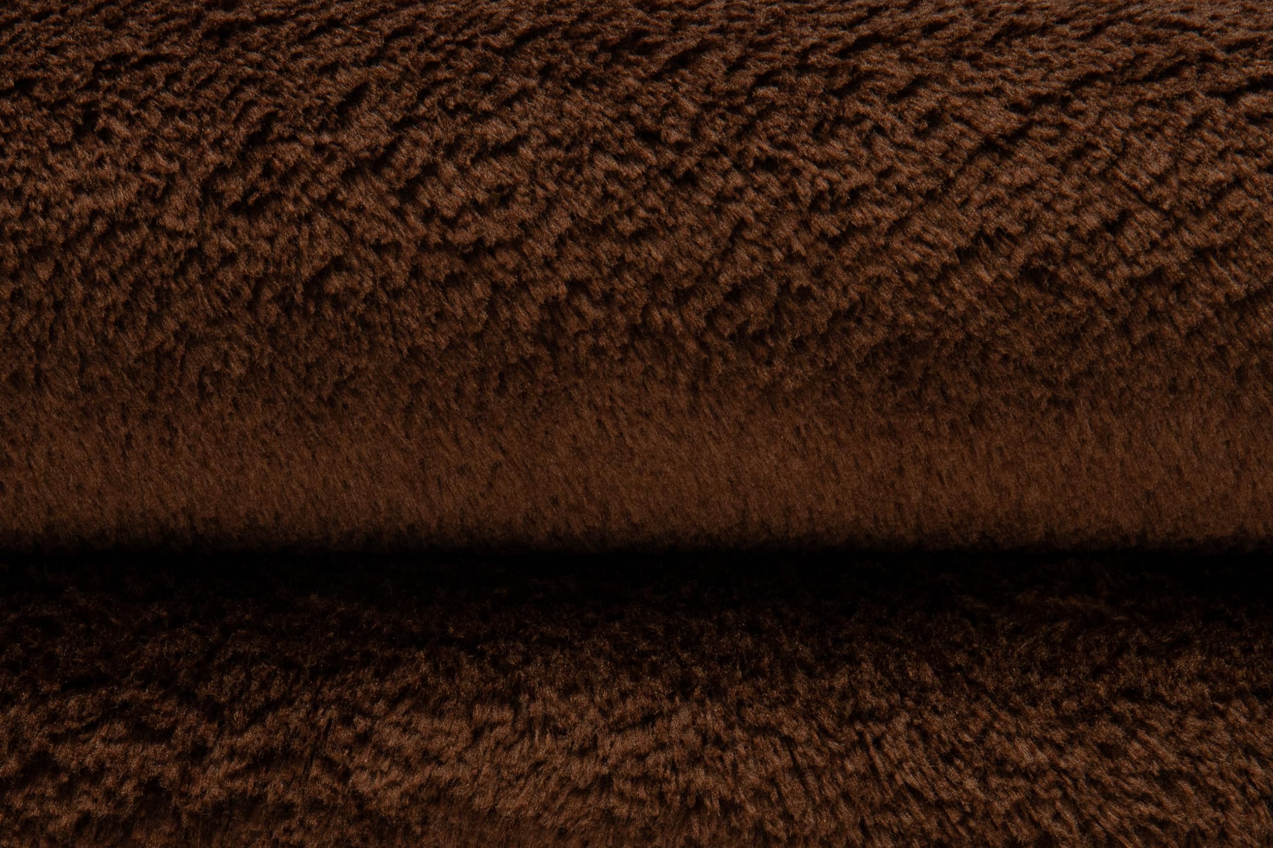 TAPISO Cuddle Teppich Hochflor Langflor Braun Dunkelbraun Shaggy Einfarbig rutschfest Waschbar Wohnzimmer Schlafzimmer Kinderzimmer ÖKOTEX 160 x 220 cm