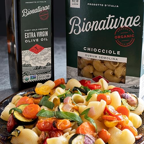 Miniatura 4 de Bionaturae Chiocciole - Pasta de sémola dura, Kosher, alta proteína, sin OMG, certificado USDA, sémola dura chiocciole, pasta orgánica