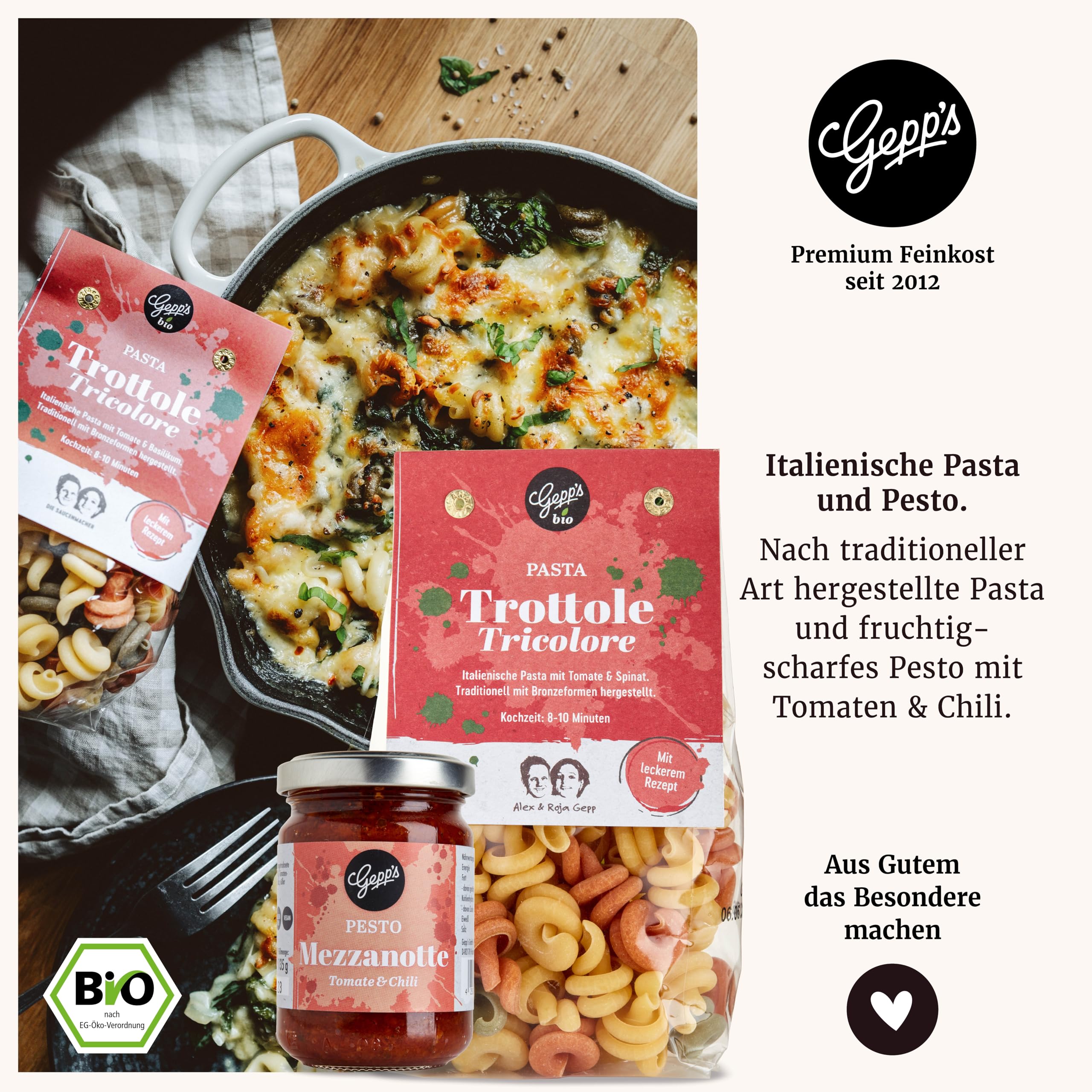 Gepp’s Feinkost Geschenkset Männer Gentlemen’s Selection Geschenkkorb mit Spezialitäten Whisky Pasta Pesto Mezzanotte Iberic Ham Chips