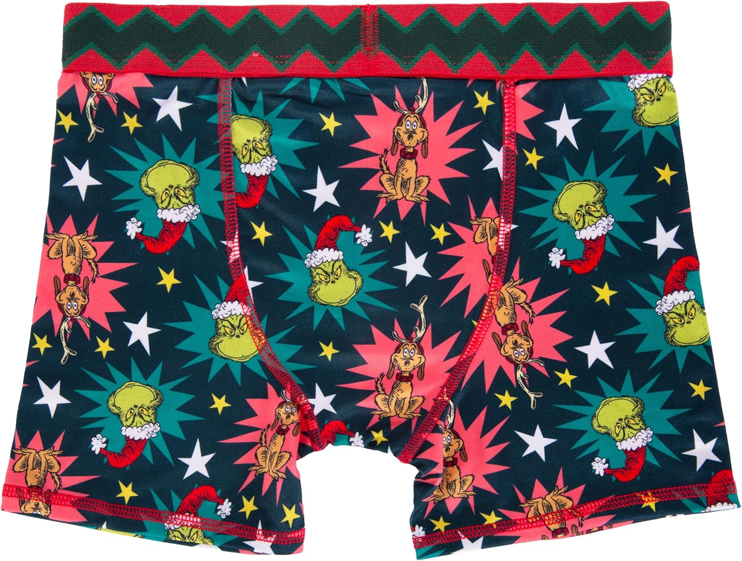 Dr. Seuss boys The Grinch Who Stole Christmas Amazon Exclusive Athletic Boxer Briefs Sizes 2/3t-10 - Image 4