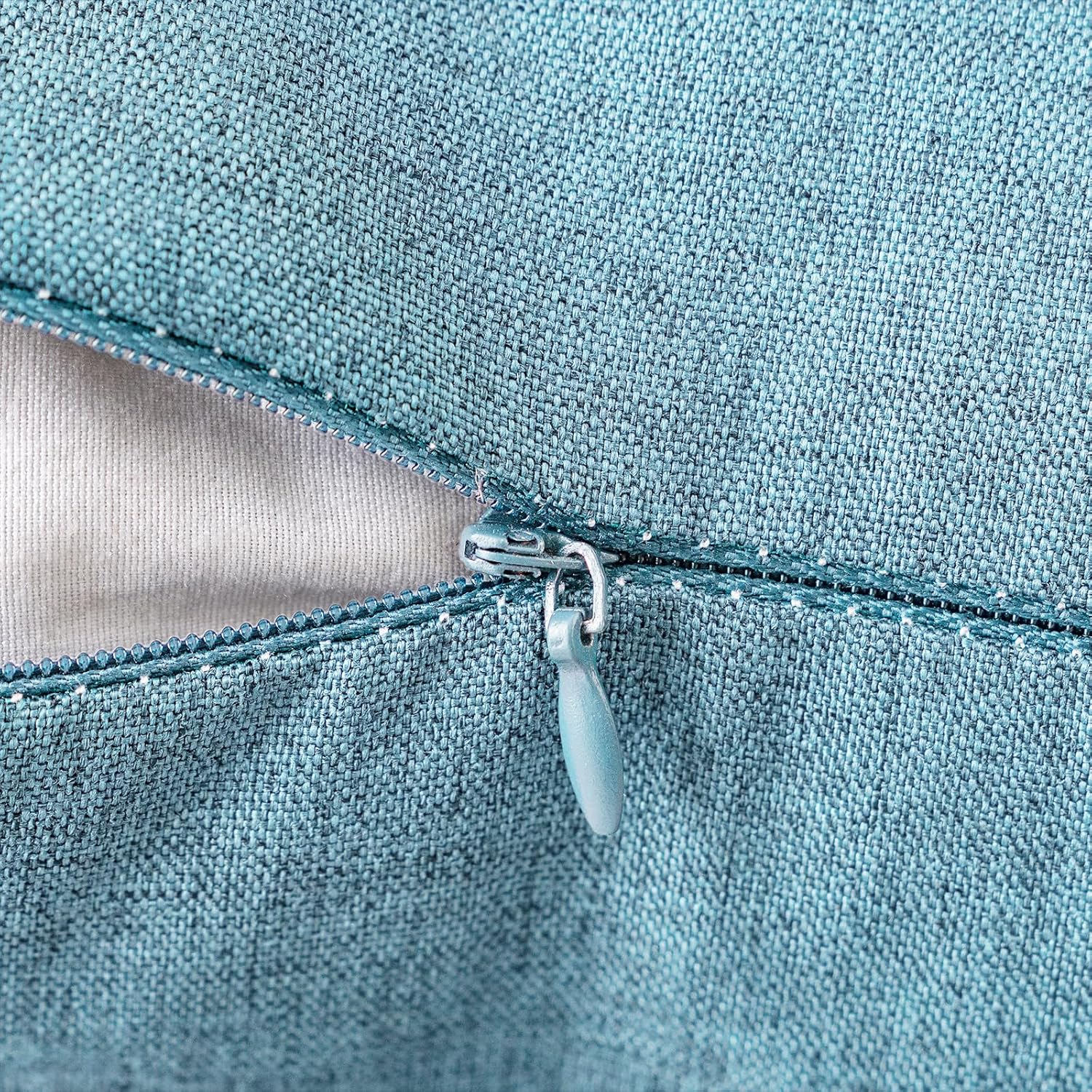 MIULEE 18x18 Inch Pack of 2 Throw Pillow Inserts 100% Virgin Fiber Filling Bundle Blue Gray Throw Pillow Covers Decorative for Livingroom Bedroom Sofa Couch Bed