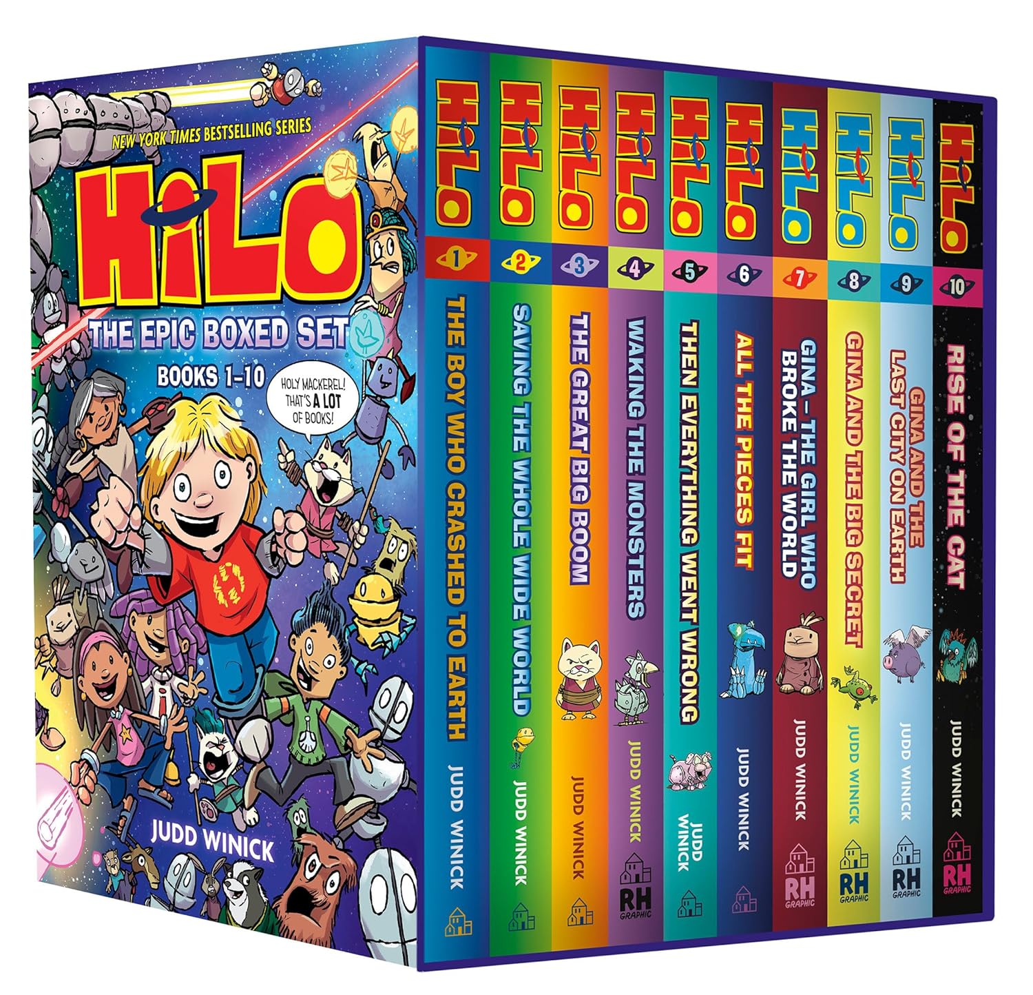 Hilo: The Epic Boxed Set (Books 1-10): (A Graphic Novel Boxed Set)      Hardcover – October 7, 2025