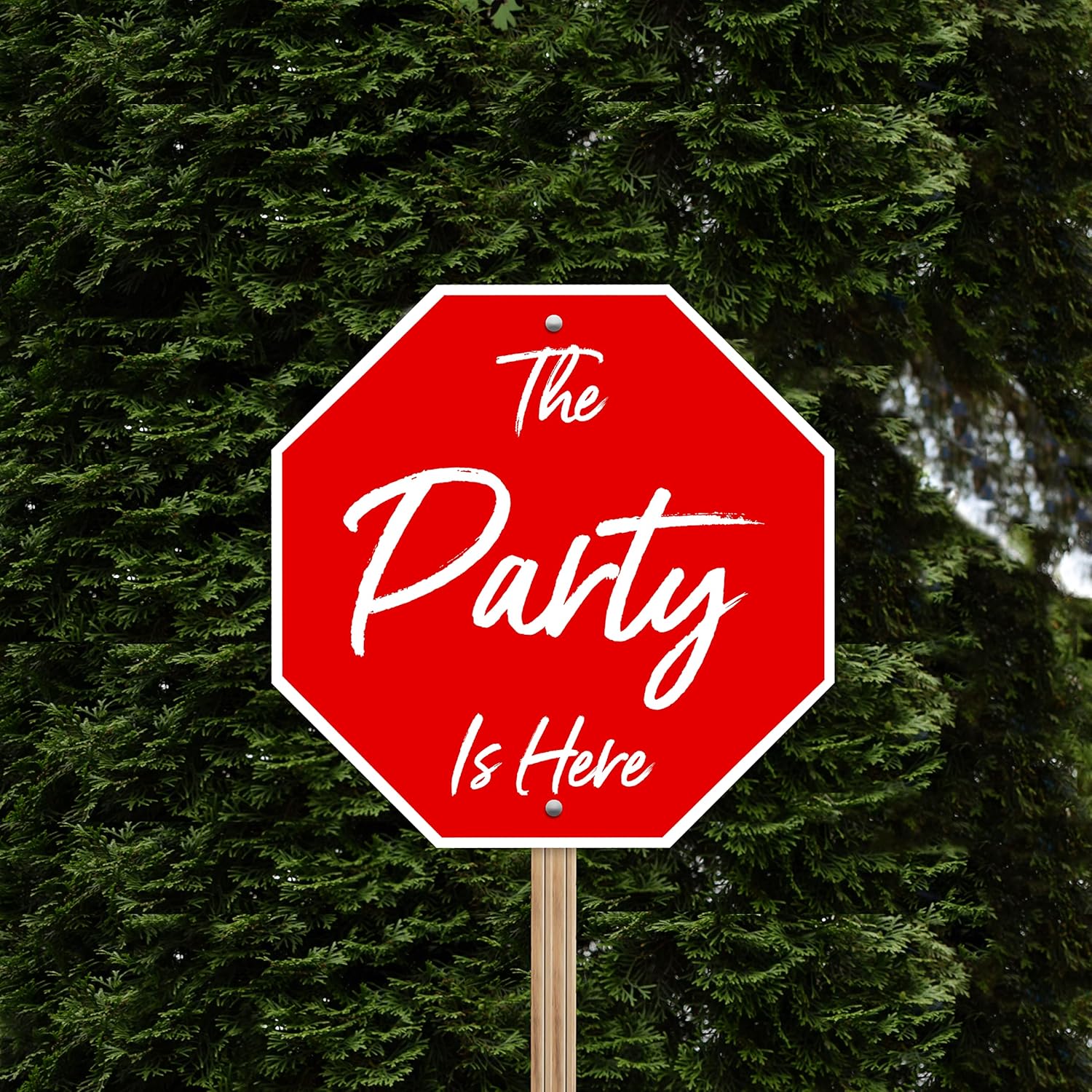 Custom Stop Signs, 12" x 12" Marble | 'Add Your Text' Personalized Street Sign, Create Your Own Road Sign - Aluminum Sign with 2 Holes, Unique Gift