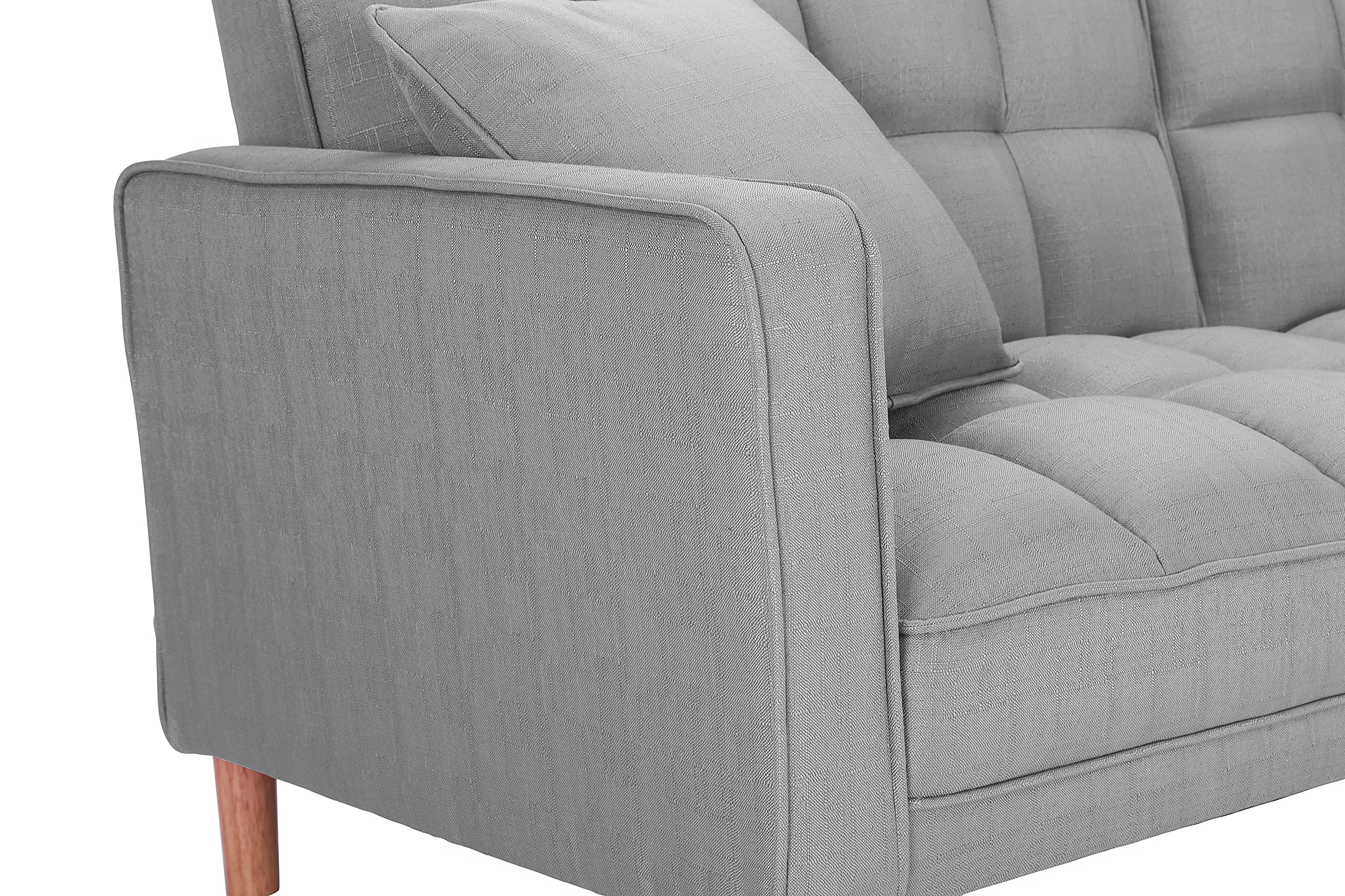 LCH Modern Tuft Futon Couch Convertible Loveseat Sleeper Reclining Sofa ...