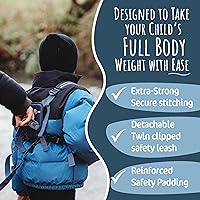 Vista 3 de Hobble De Hoo XL Autism Safety Harness for Kids & Teens 7+ Walking Safety Vest with Grab Handles & Reflective Strips