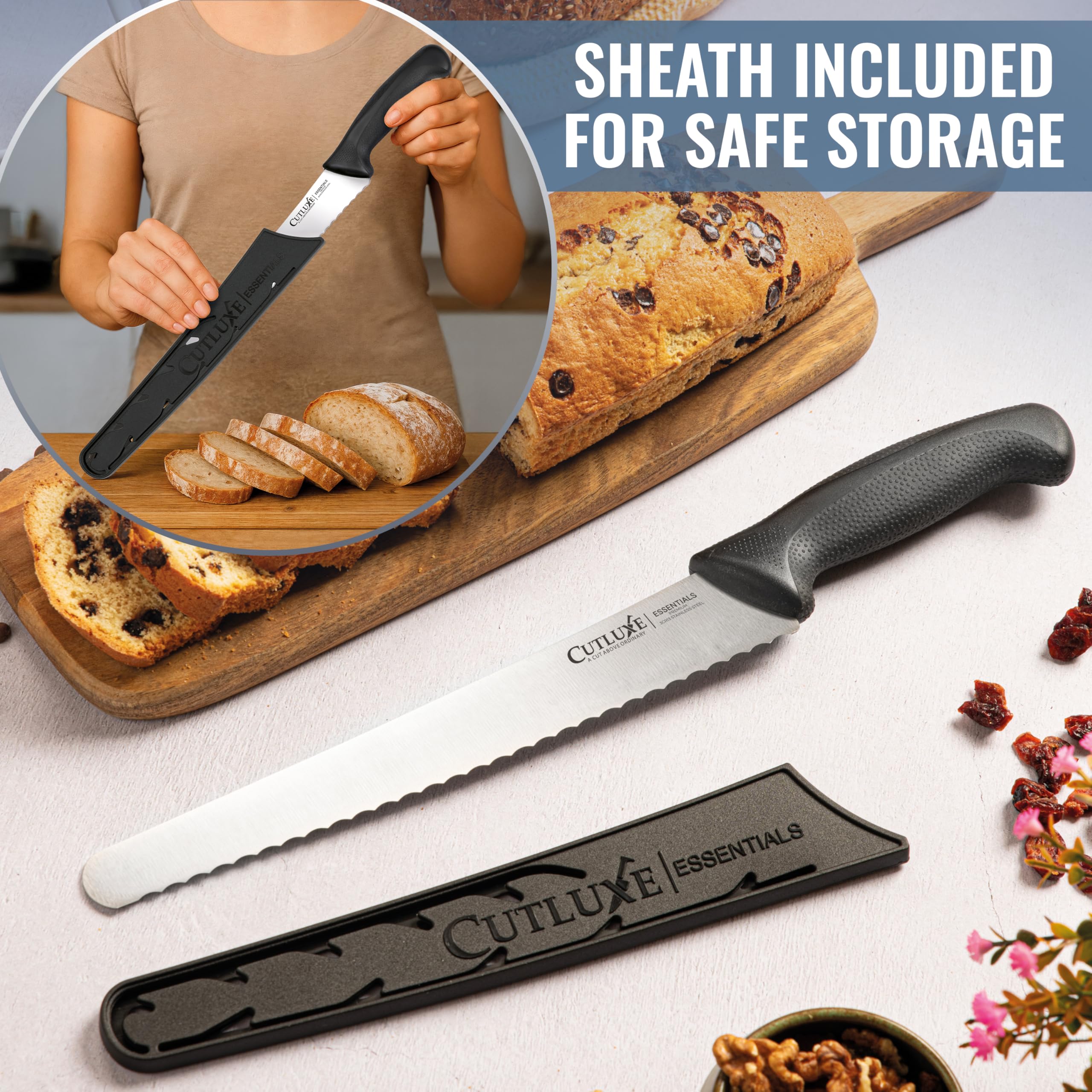 Cutluxe Bread Knife - Slice Sourdough with Ease -2