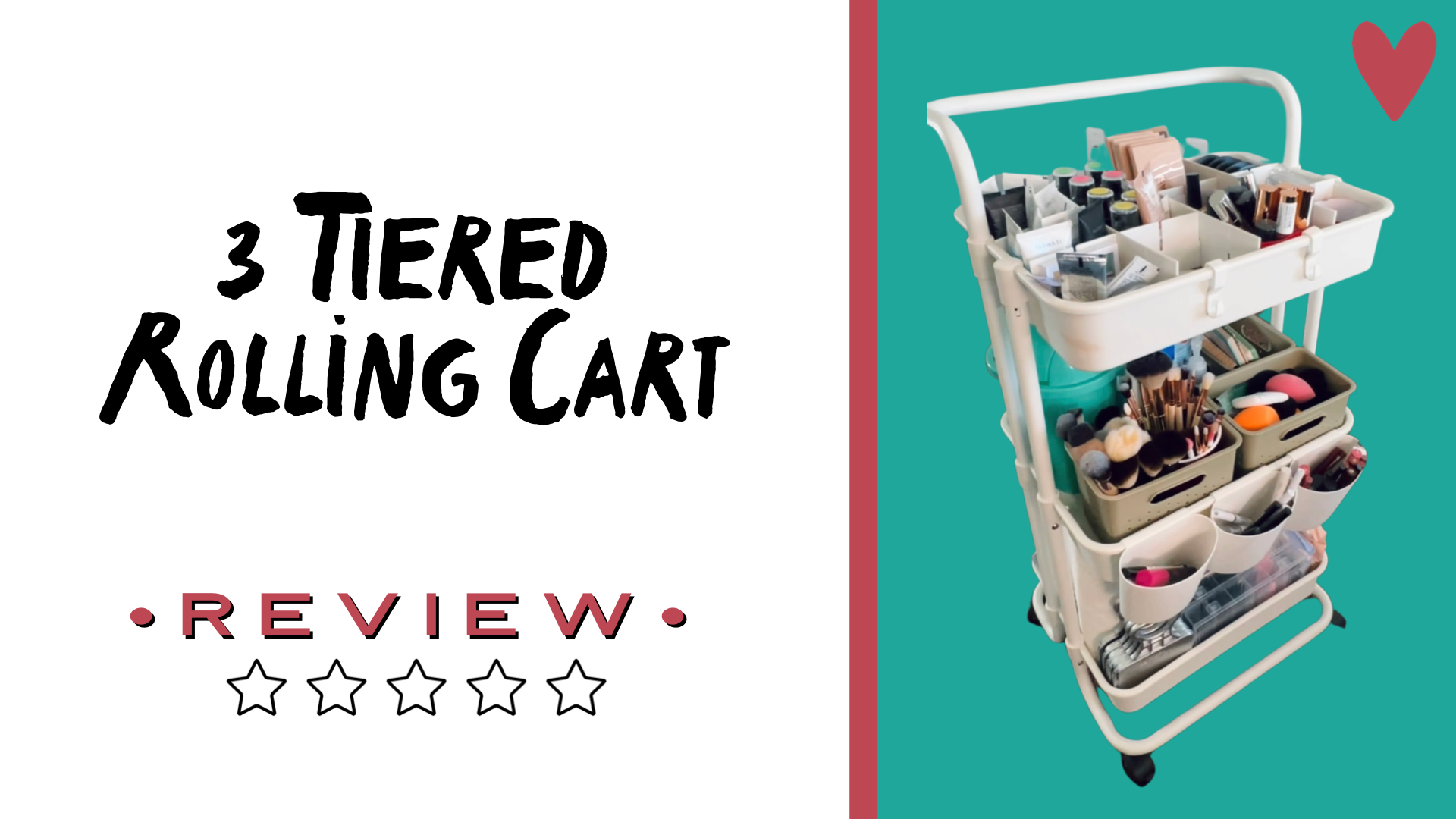 3 Tiered Rolling Cart Review