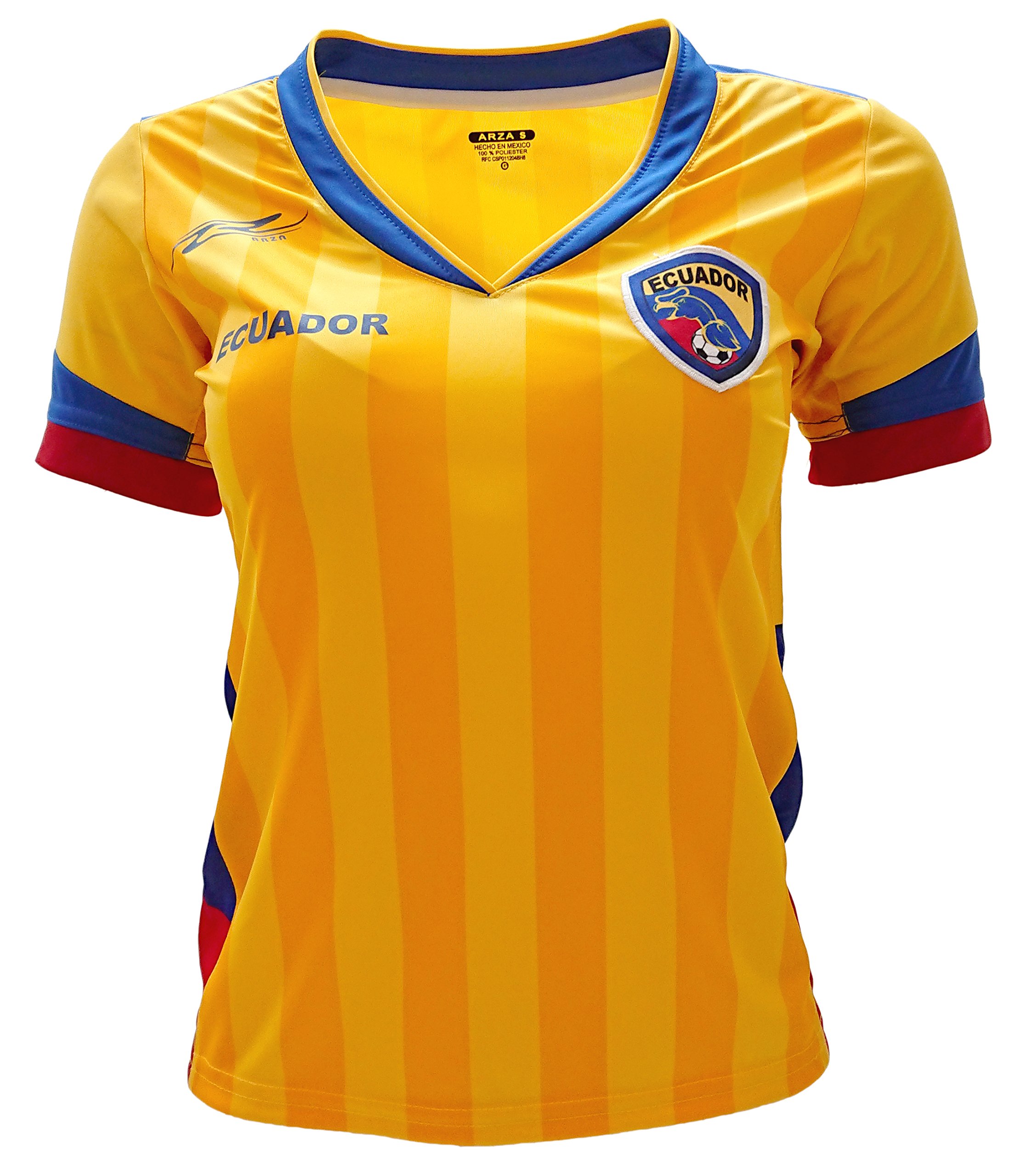 ARZAEcuador New Women Jersey Yellow 100% Polyester