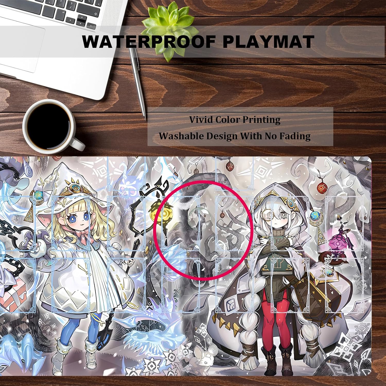 ygo playmat Gaming Competition Pad Mat Card Binder Deck 23.6x13.7in