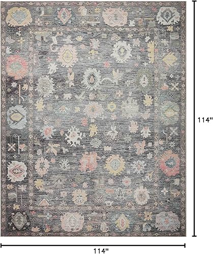 Vista 95 de Loloi II Elysium - Alfombra de pasillo color plata/multi de 2'-6" x 7'-6" Plateado y multicolor,Carbón / Multi,Mezclilla/Multi,Grafito/Multi,Multi