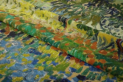 Miniatura 3 de Keveloya Van Gogh - Tapiz de obras de arte, jardín en Arles 1888, 80 x 60 pulgadas para colgar en la pared para el dormitorio del hogar, fondo