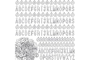 208-Piece Alphabet Charm Jewelry-Making Kit