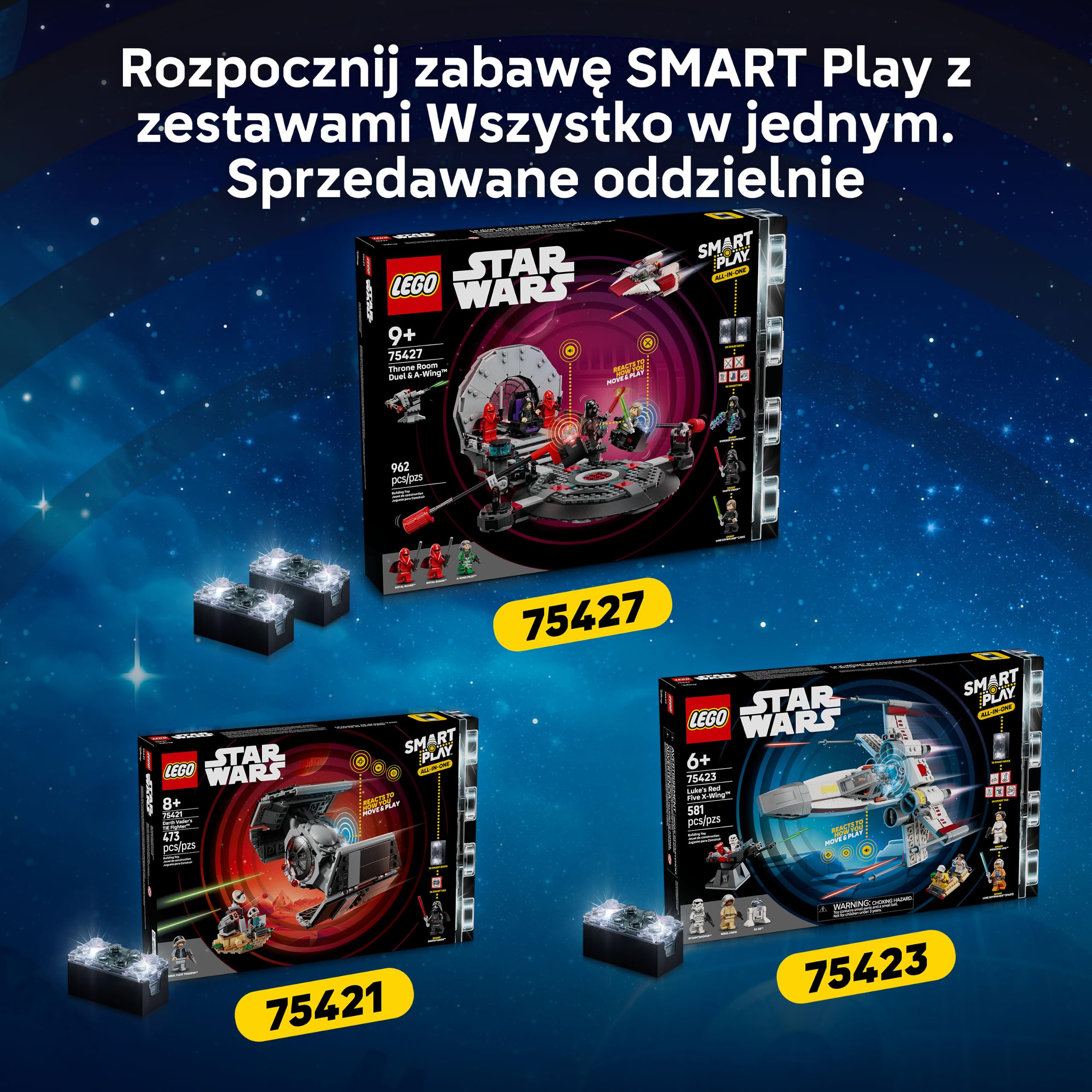 LEGO Star Wars SMART Play: Atak AT-ST na Endor 75424 | Interaktywna zabawka dla dzieci 8+, seria SMART Play, prezent Star Wars, klocki dla chłopca i dziewczynki, 347 elementów