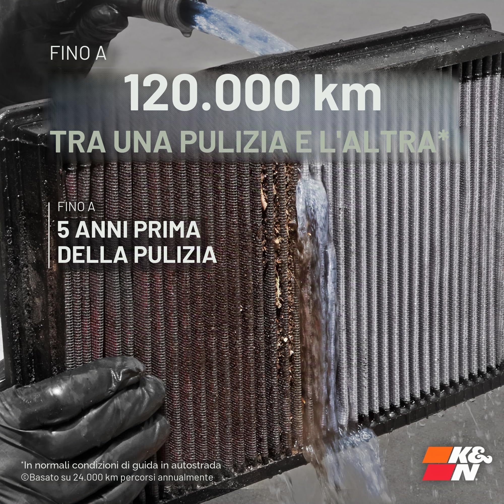 K&N 33-3005 Filtri Aria Sostitutivi Auto, Lavabile e Riutilizzabile