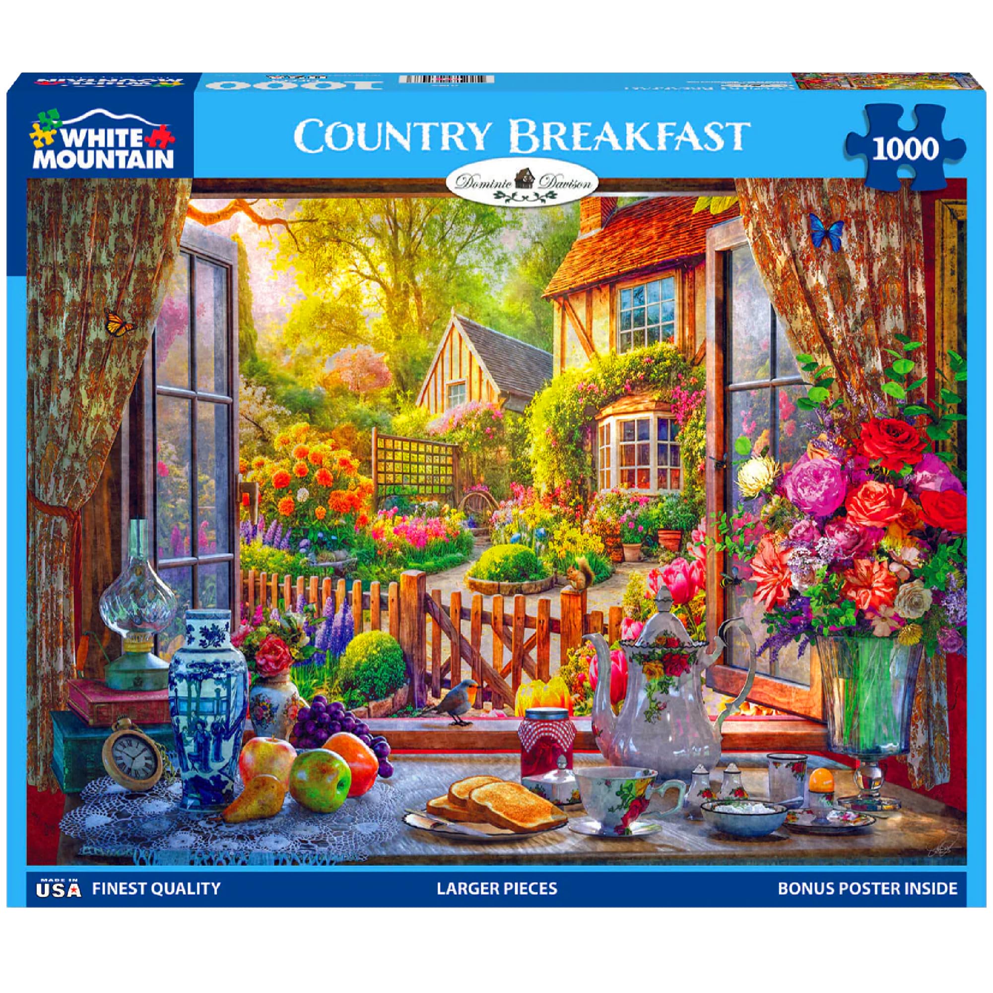 White Mountain Puzzles – Puzzle 1000 Pezzi Targhe Vanity – Divertente E Colorato, Con Poster Incluso - 2