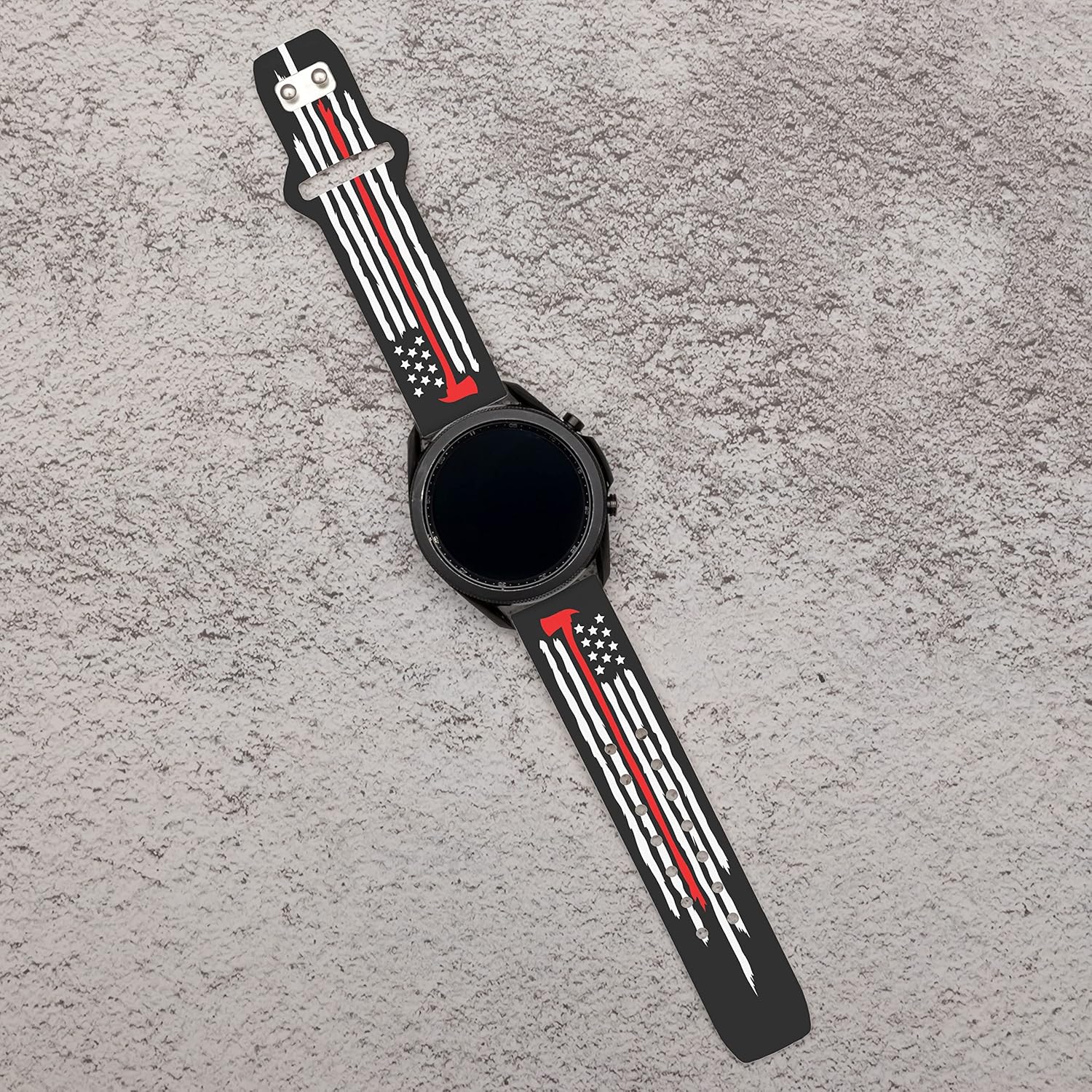 Affinity Bands Firefighter First Responder HD Watch Band Compatible with Samsung Galaxy Watch and more