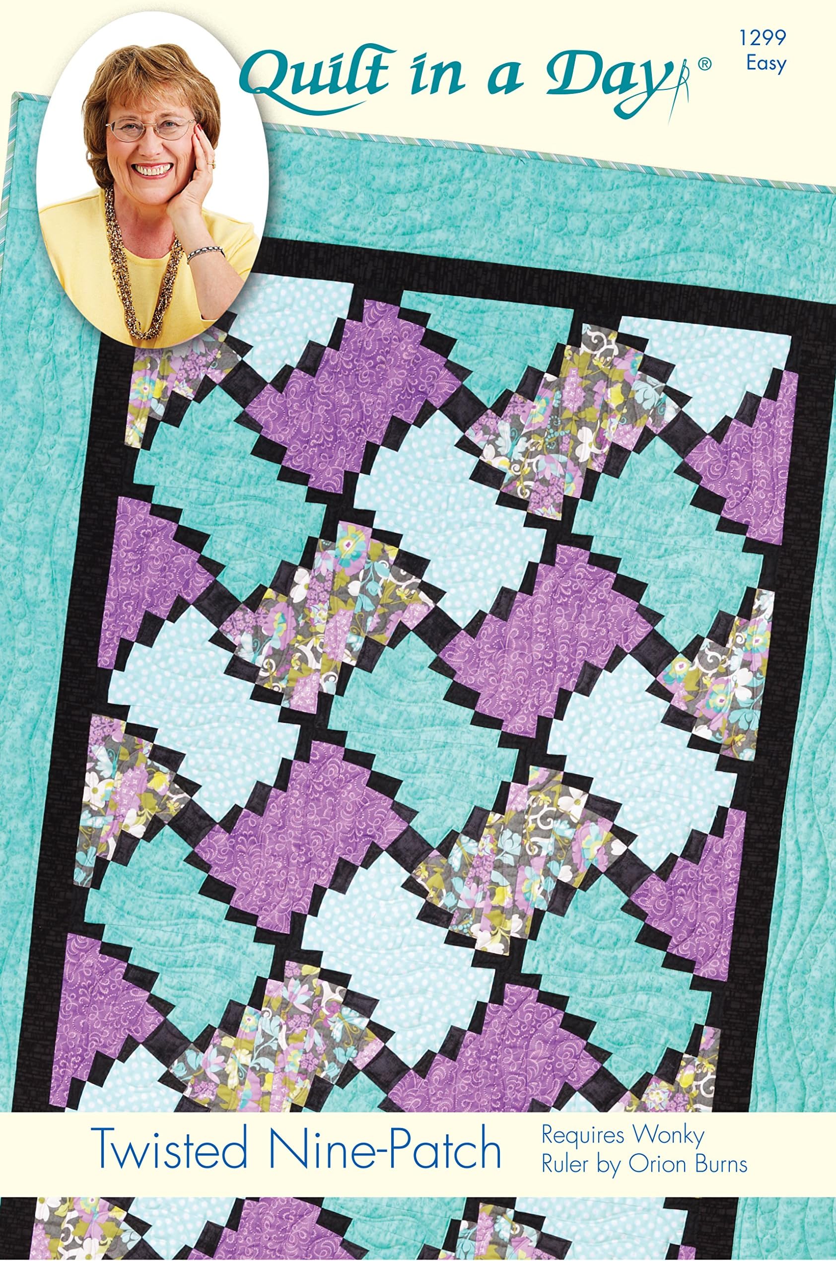 Quilt in a Day Eleanor Burns Signature Pattern- Twisted Nine-Patch Quilt Pattern