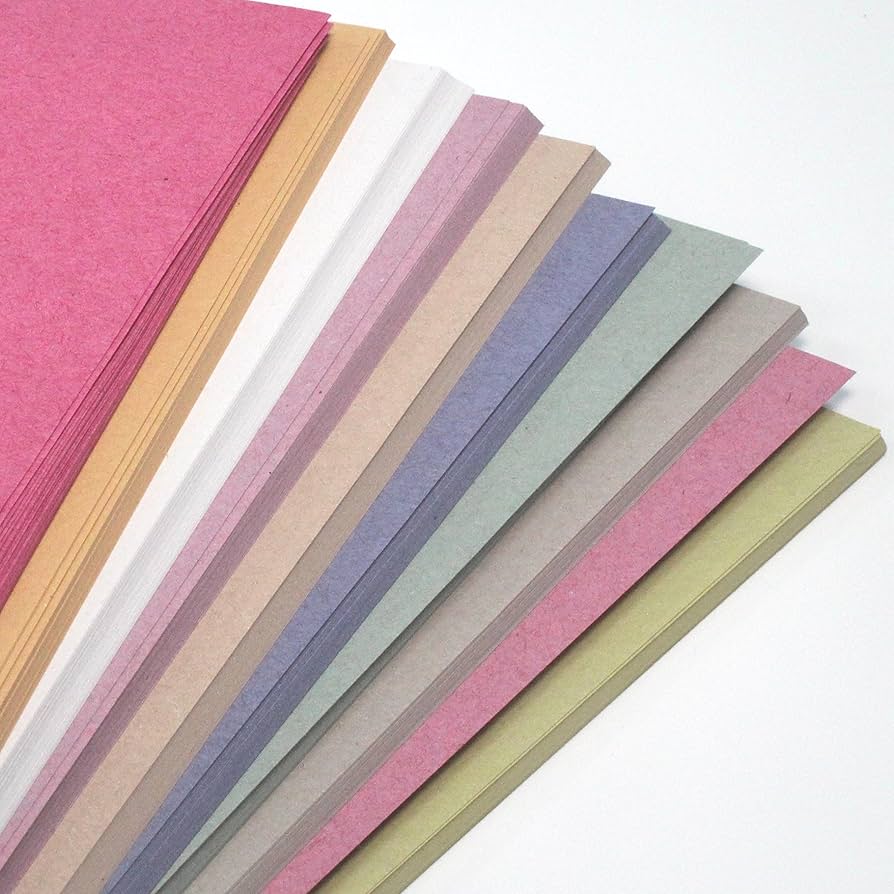 A3 Recycled Sugar Paper 42 X 30cm In 5 Bright Assorted Colours, Great For Arts Work, DIY Arts