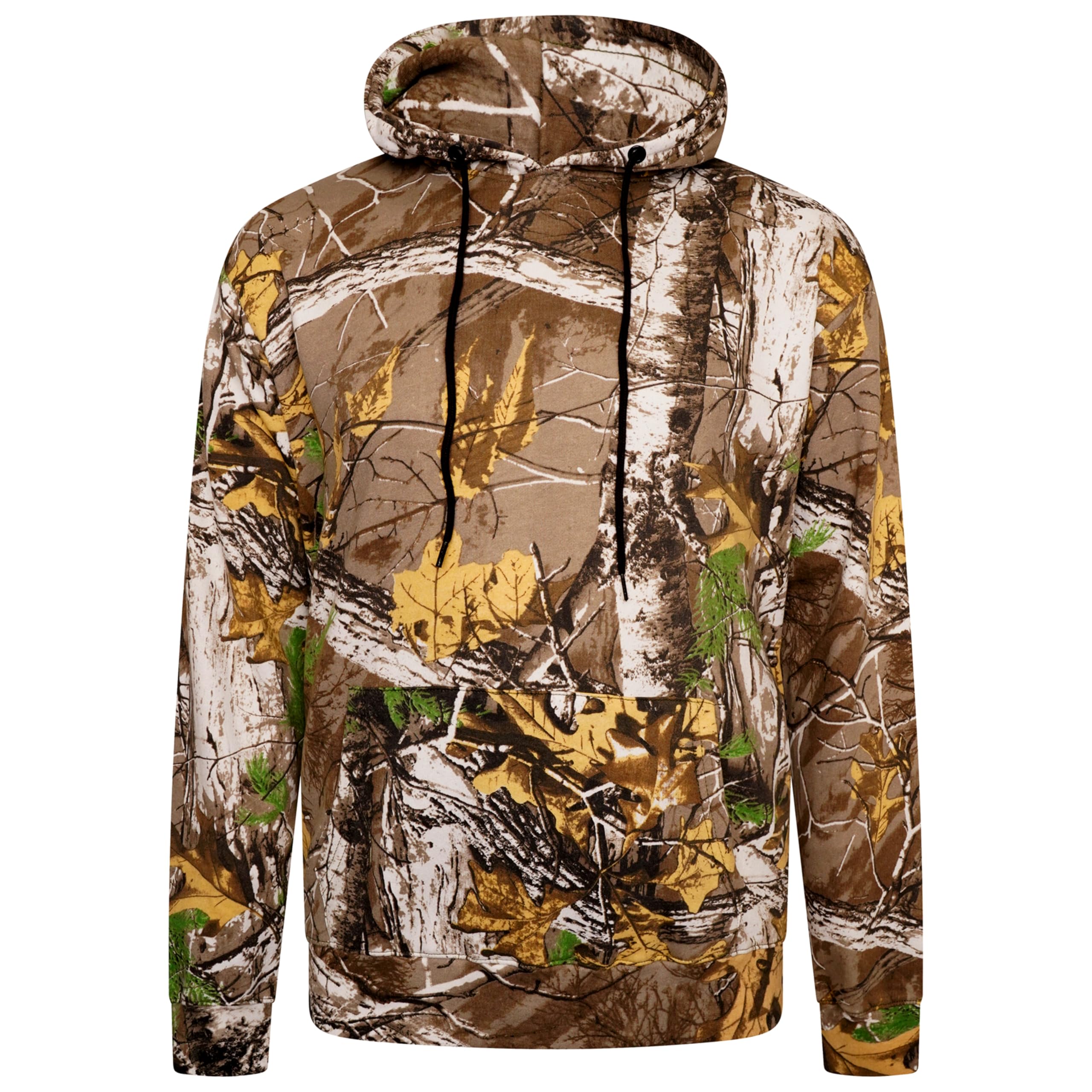 Ploutos World Wide Men's Camouflage Pullover Hooded Hoodie - Jungle Tree Print Camo Sweatshirt Hoody for Hiking Camping Sportswear (as8, alpha, x_l, regular, regular, Camo)