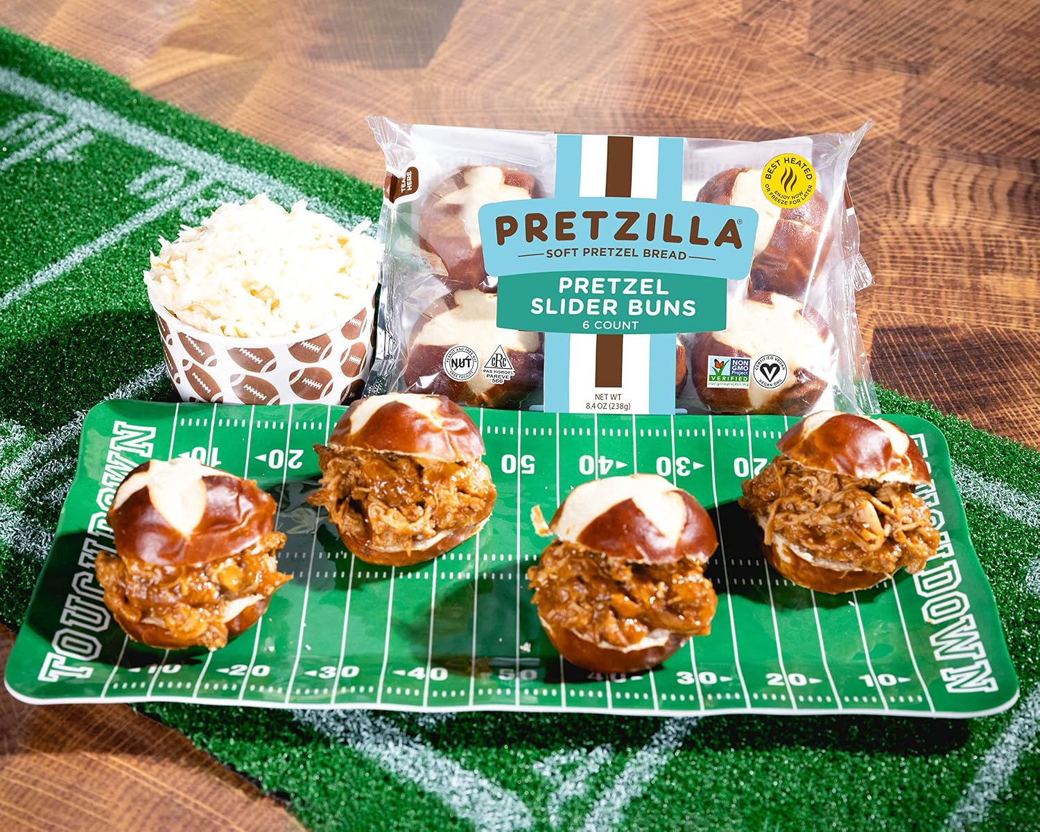 Pretzilla Soft Pretzel Slider Buns, 6 CT