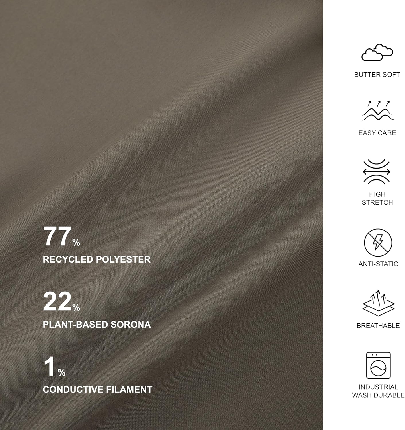 Acadia Louise Scrub Top for Women: Slim Fit, V-Neck, 2 Pockets, High Performance, Easy Care - Image 6