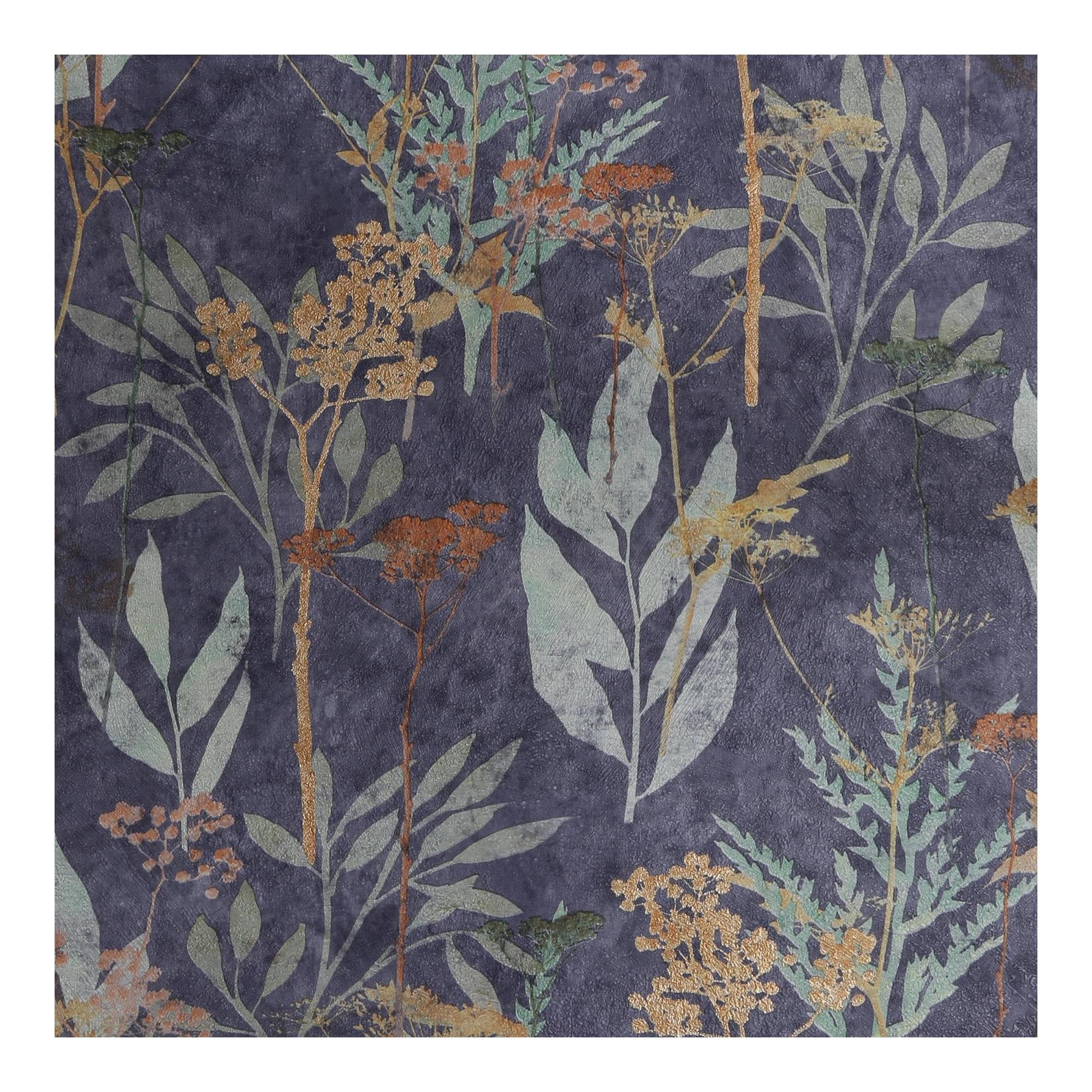 Superfresco Easy Solstice Navy Copper Floral Wallpaper | Paste the Wall |Navy & Copper Floral | Eco-Friendly