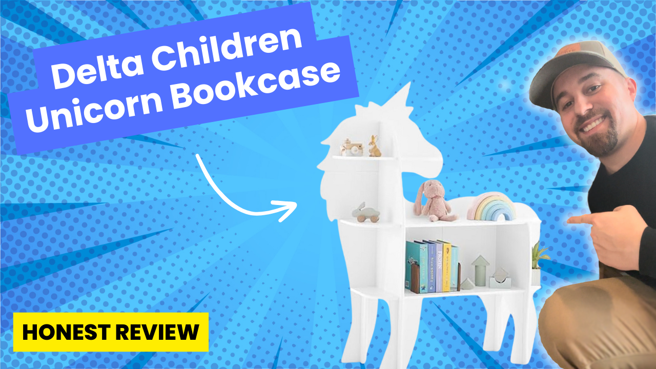 Watch HONEST REVIEW of the Delta Children Unicorn Bookcase on Amazon Live