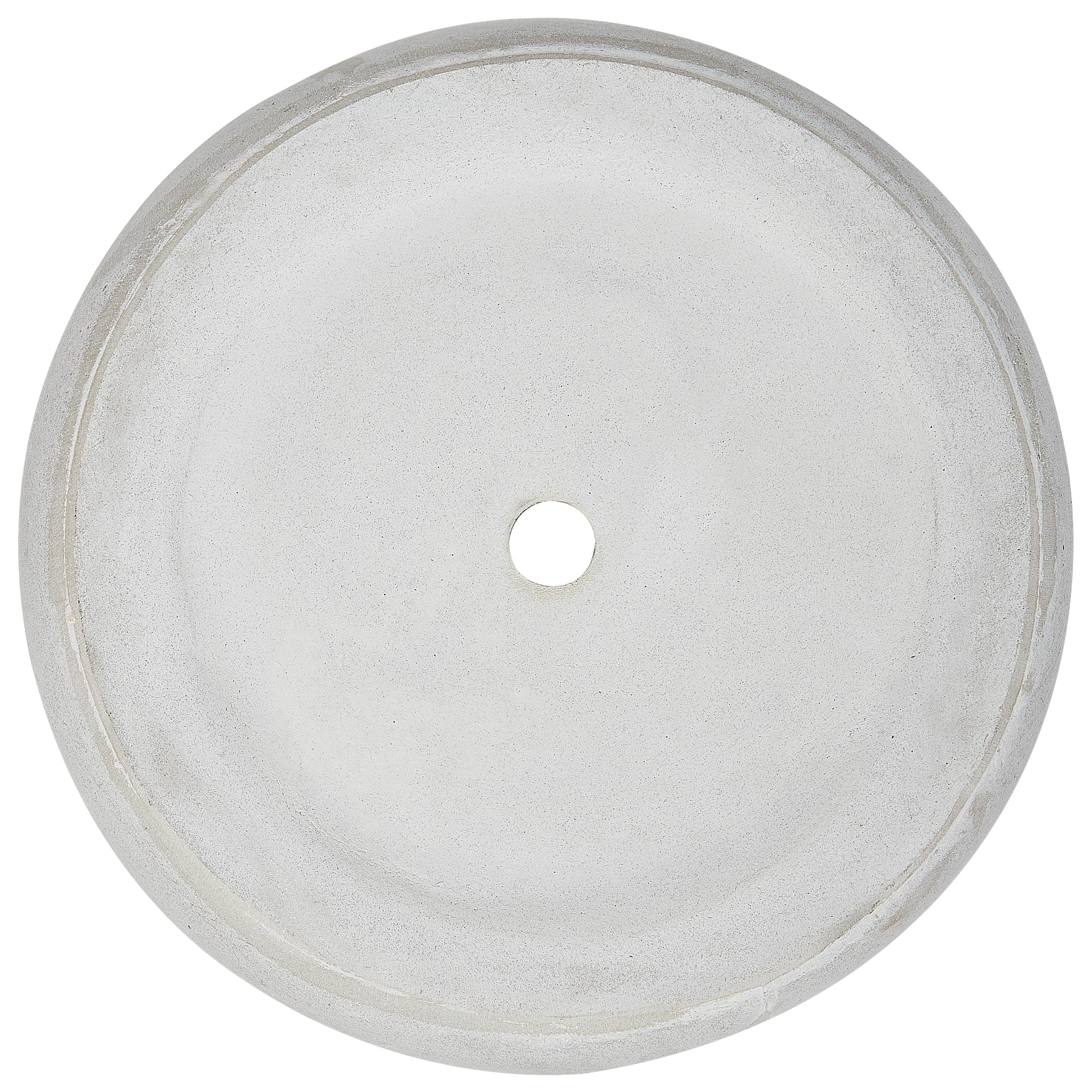 Outdoor Blumentopf Beton-Optik grau rund 34 x 34 x 33 cm Modern Messene