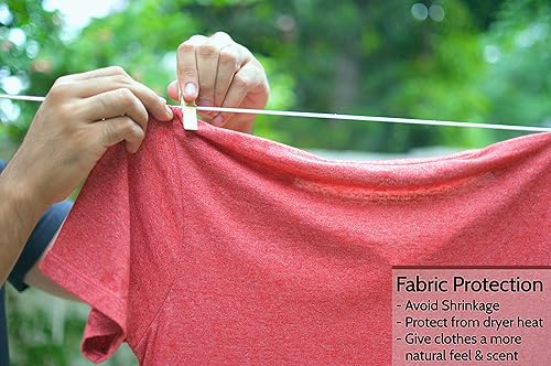 Miniatura 10 de Tendedero retráctil  Línea de lavado portátil resistente para interiores y exteriores  Línea de ropa retráctil de PVC de 40 pies con montaje en