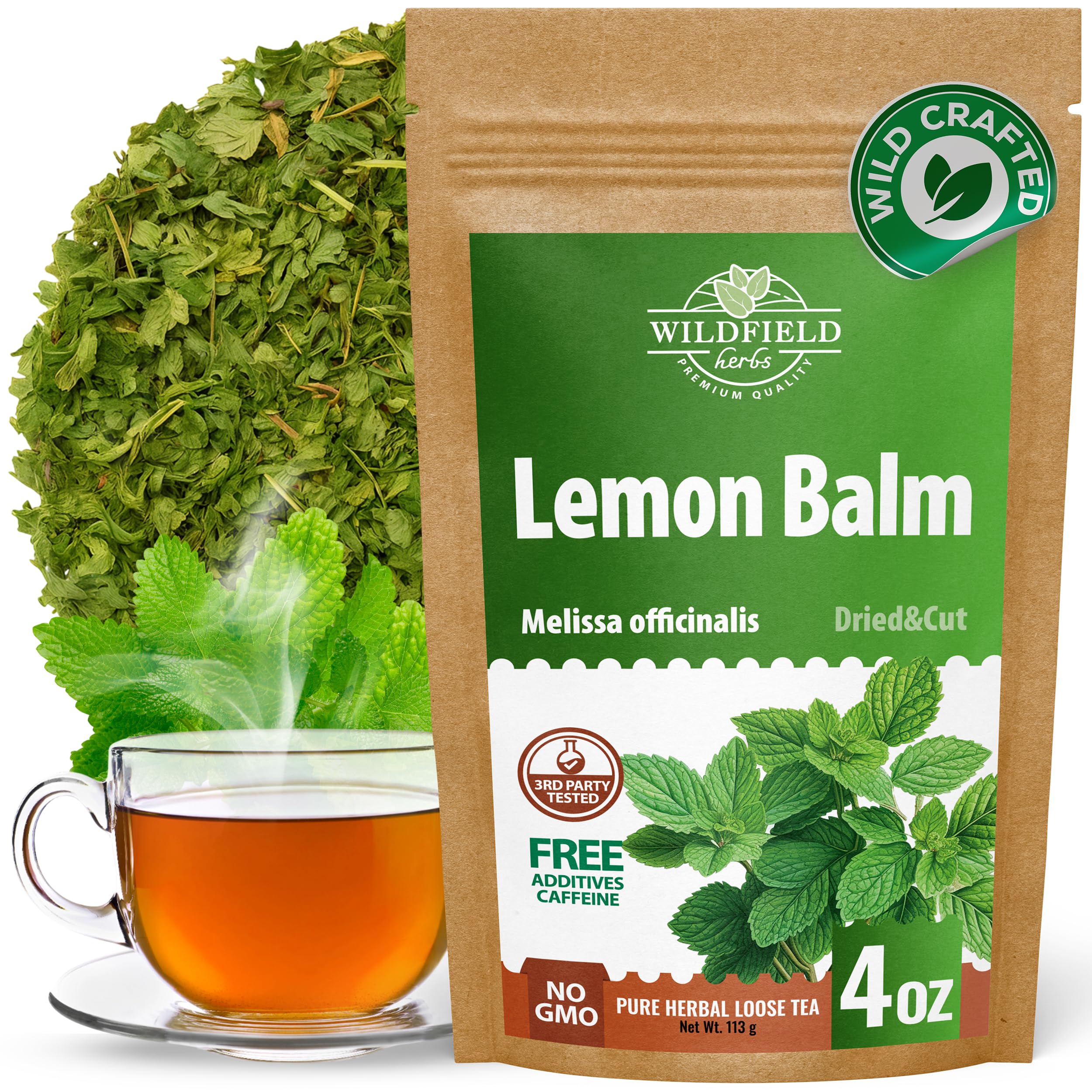 Amazon.com : 4 oz. Dried Lemon Balm Herb Frontier Loose Lemon Balm