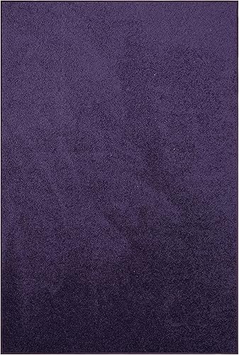 Alfombrilla de color liso, de felpa, moderna, alfombra adecuada para los niños y mascotas Fabricada en EE.UU., forma rectangular, alfombrilla ideal