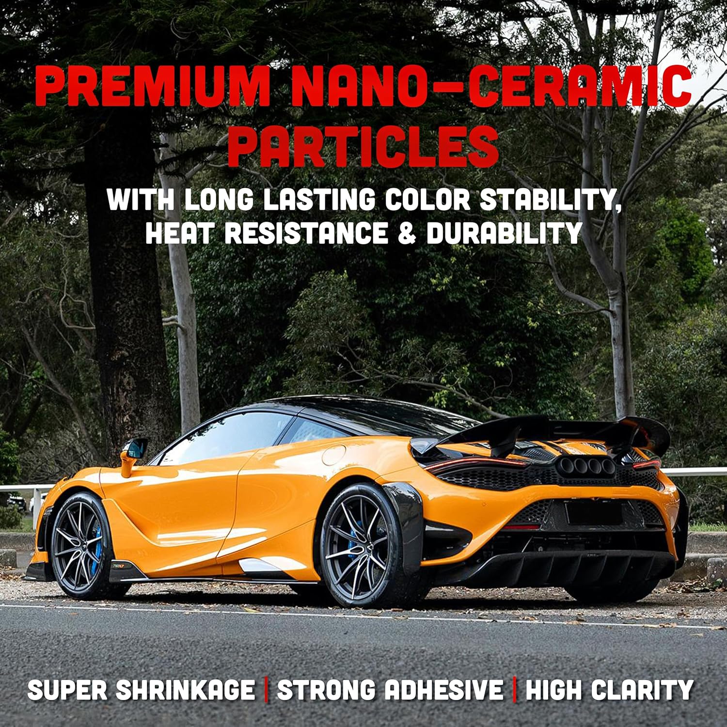 United Quantum Ceramic Window Tint Film - 2 Ply 2 mil, 20% VLT, 24 in x 25 ft Roll, Up to 90% IR Rejection, Blocks 99% UV Rays, High Clarity Auto Glass Tint with Super Shrink and Strong Adhesive