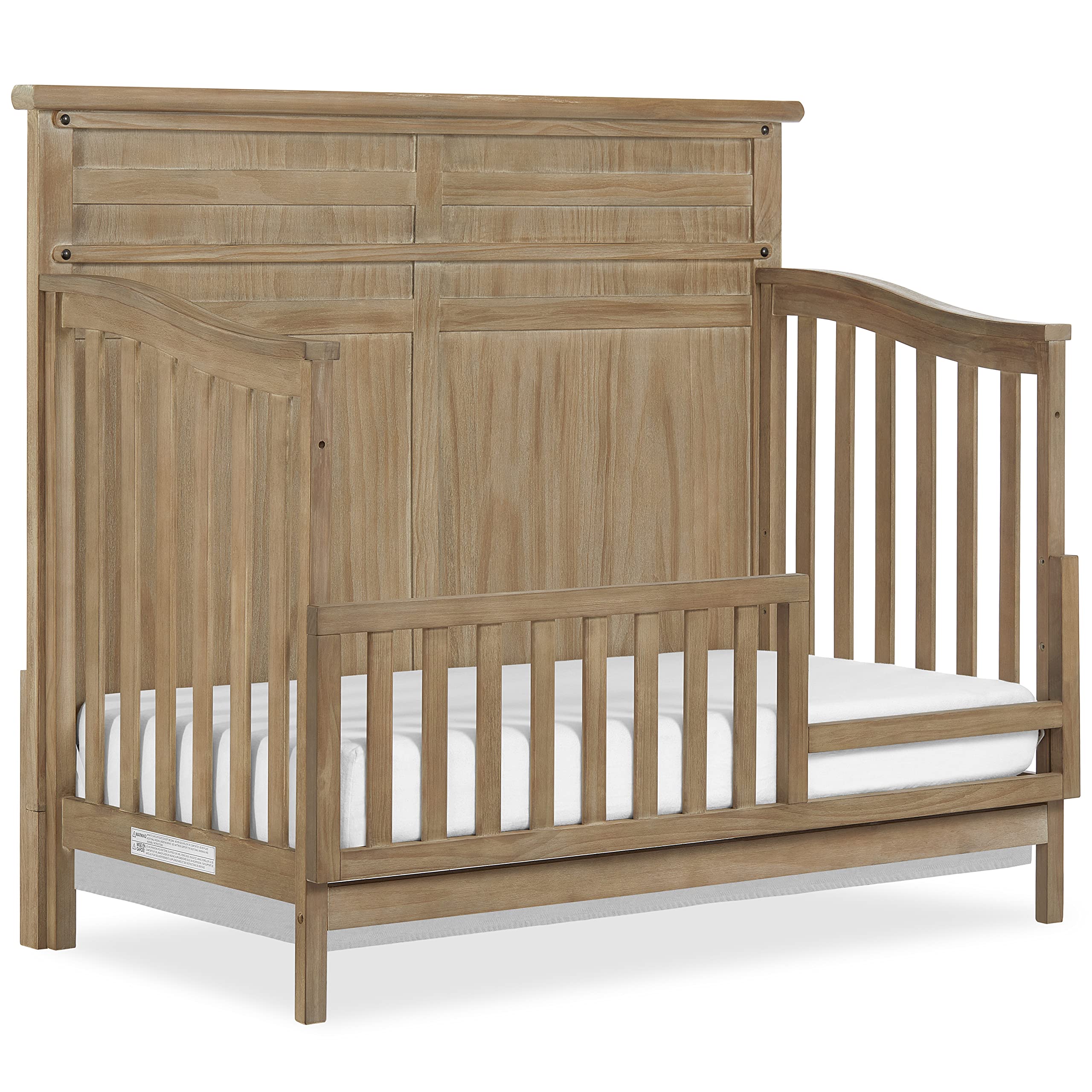 Evolur Andorra Convertible Crib With Toddler Guard Rail