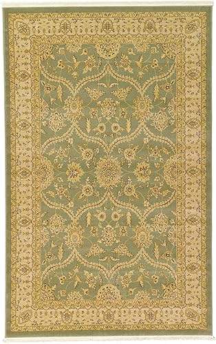 Miniatura 10 de Unique Loom Edinburgh Collection - Alfombra clásica oriental tradicional francesa inspirada en el campo, 5 pies 1 pulgada x 8 pies, rectangular,