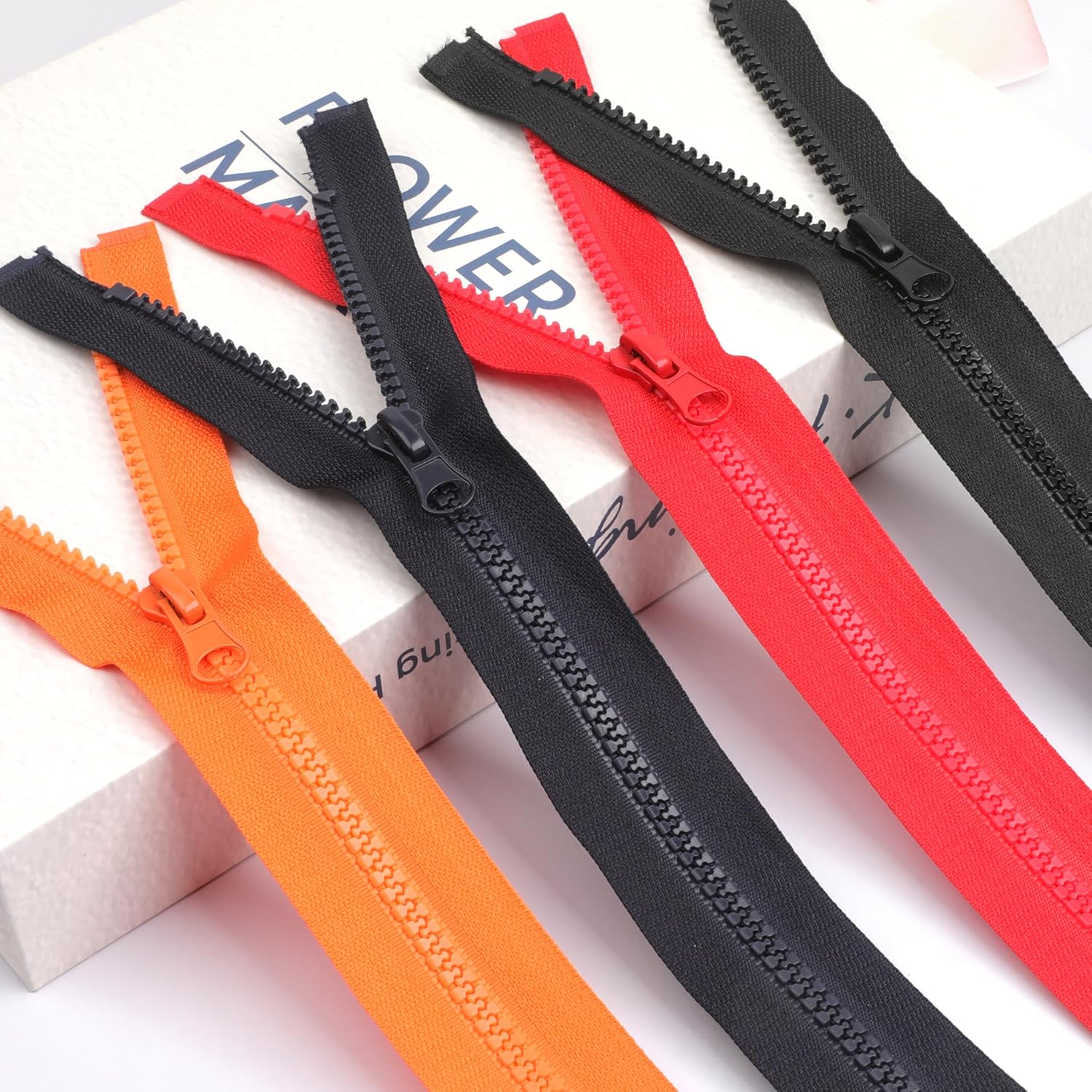 YAKA 10Pcs #5 Multicolored 11inch Separating Jacket Zippers for Sewing Coats Jacket Sports Suits Zipper Molded Resin Zippers Bulk Sports Suits