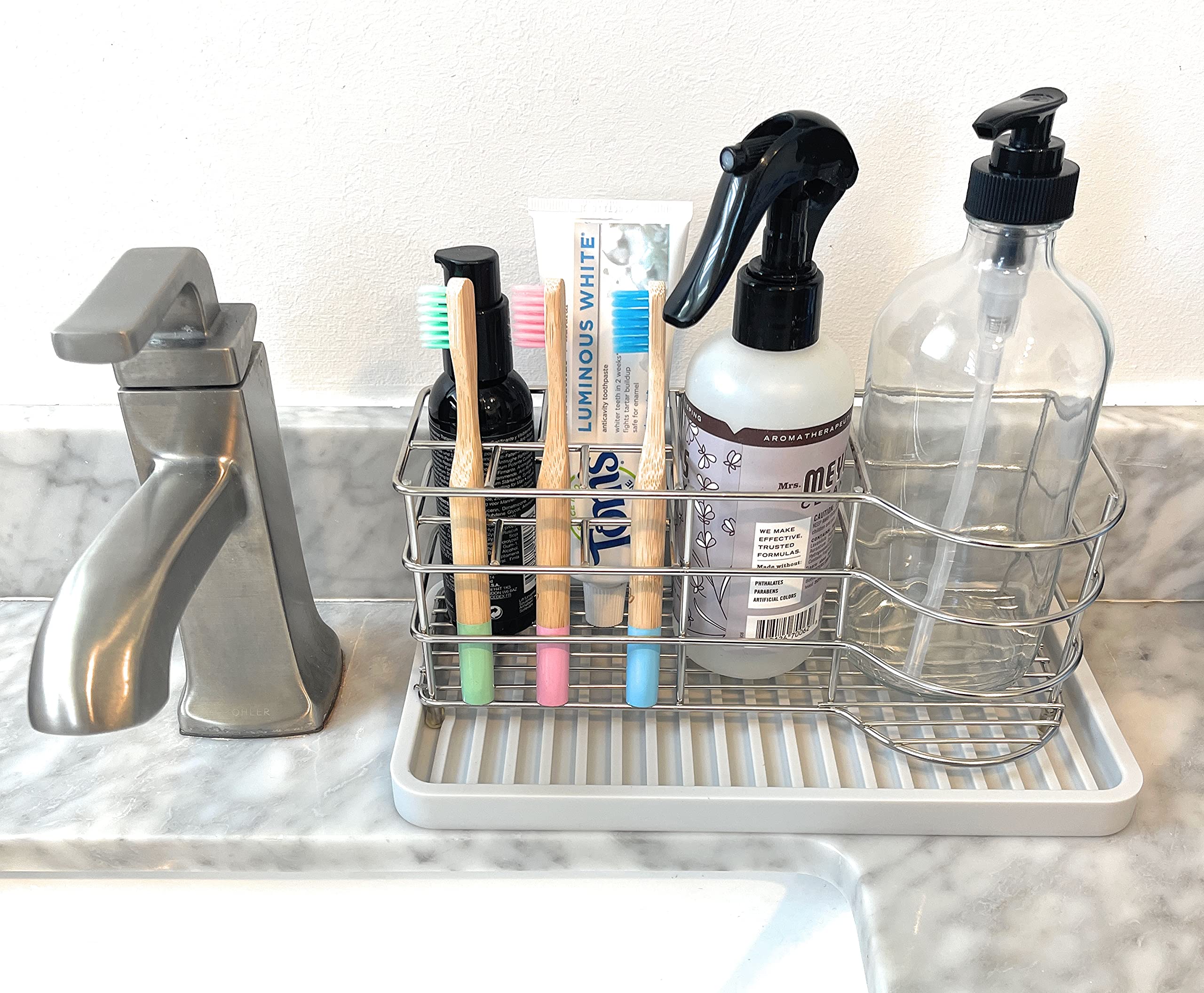 Praktischer Silikon-Schwammhalter - Selbstentleerend & Rutschfest Für Küche & Bad